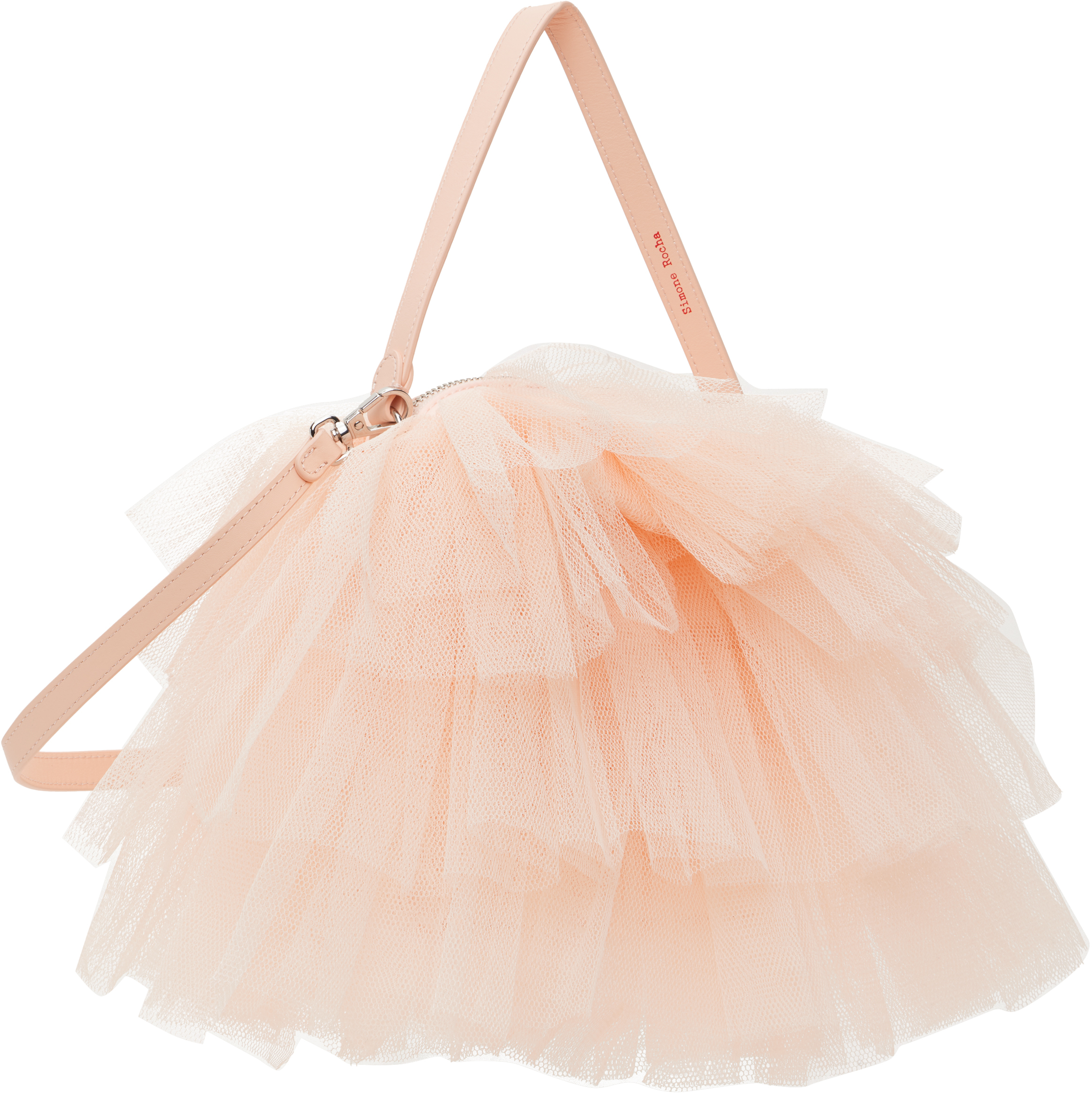 Simone Rocha Mini Frilly Tutu Top-handle Bag In Ballet Nude