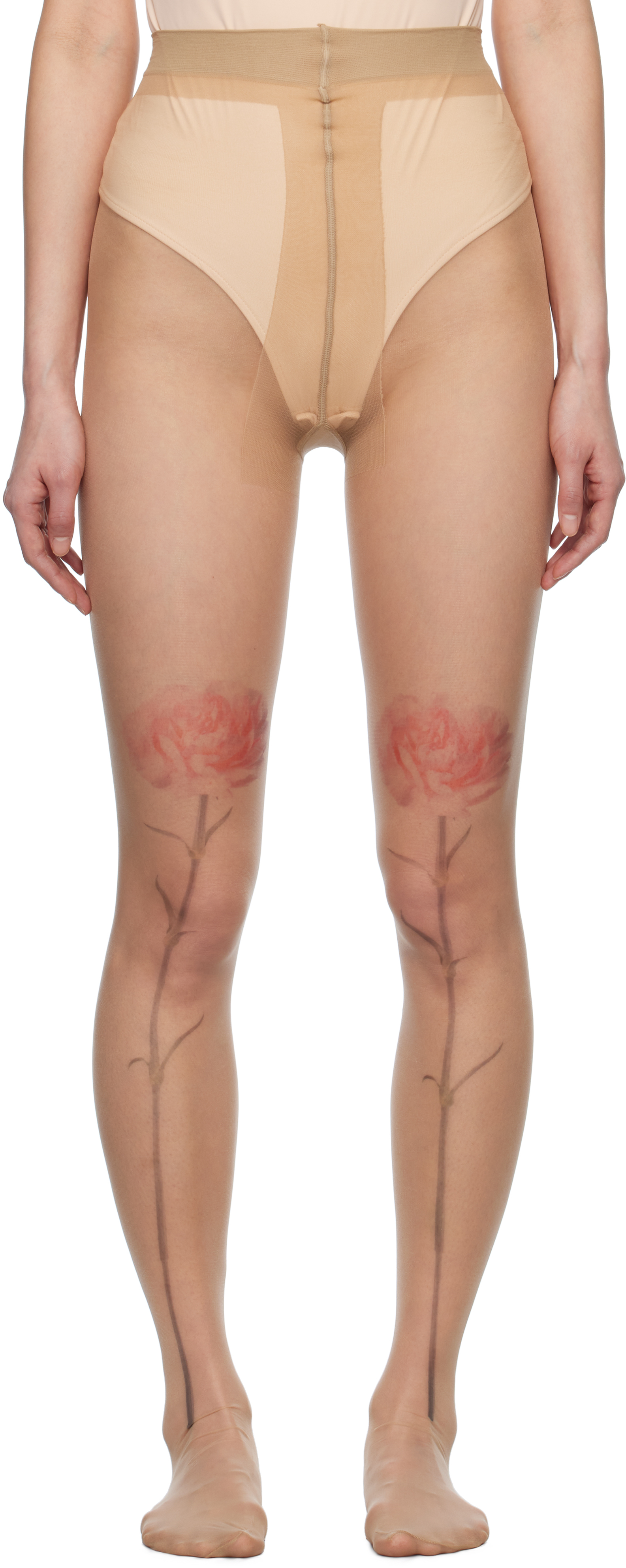 Beige Sheer Carnation Tights