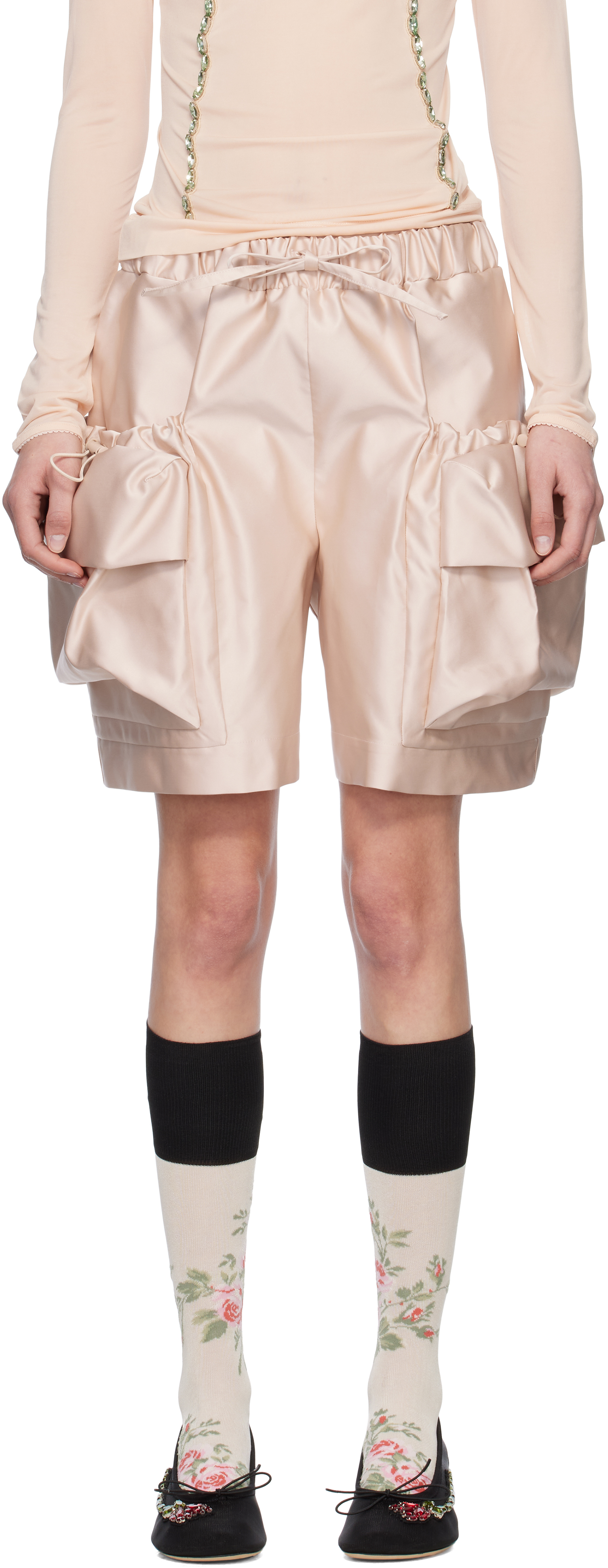 Simone Rocha: ピンク Cargo Flap ショートパンツ | SSENSE 日本