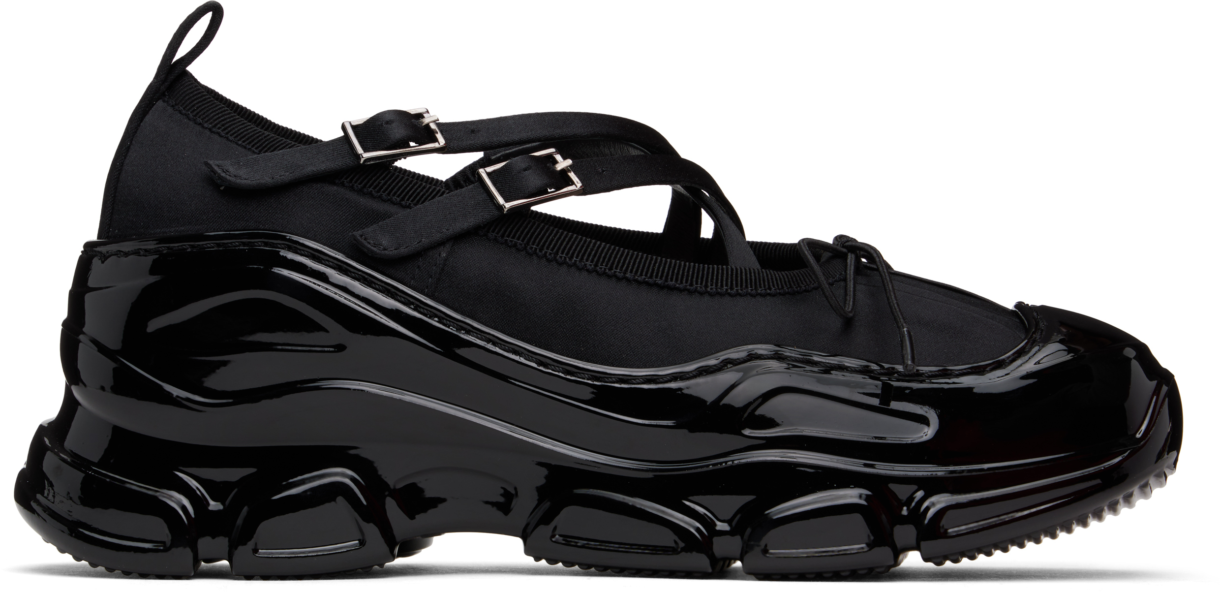 Black Classic Criss Cross Tracker Ballerina Flats