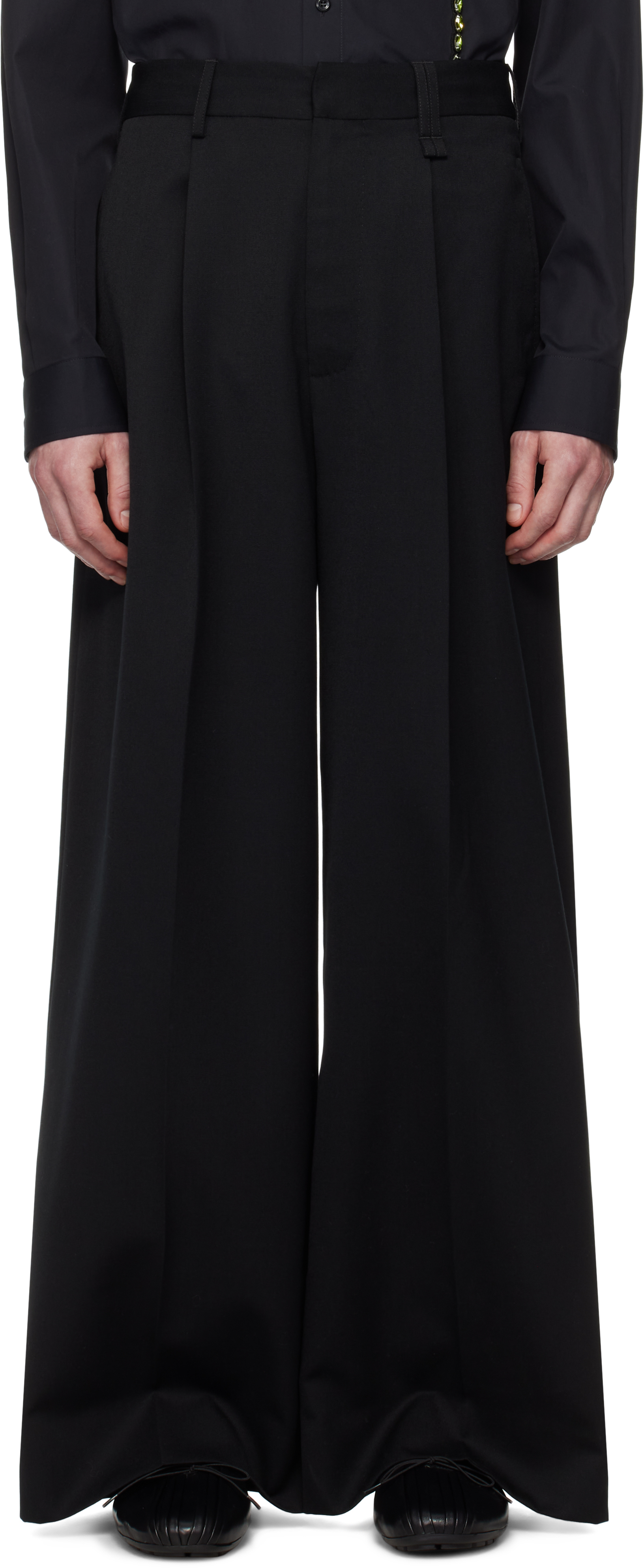 Black Wide Leg Trousers