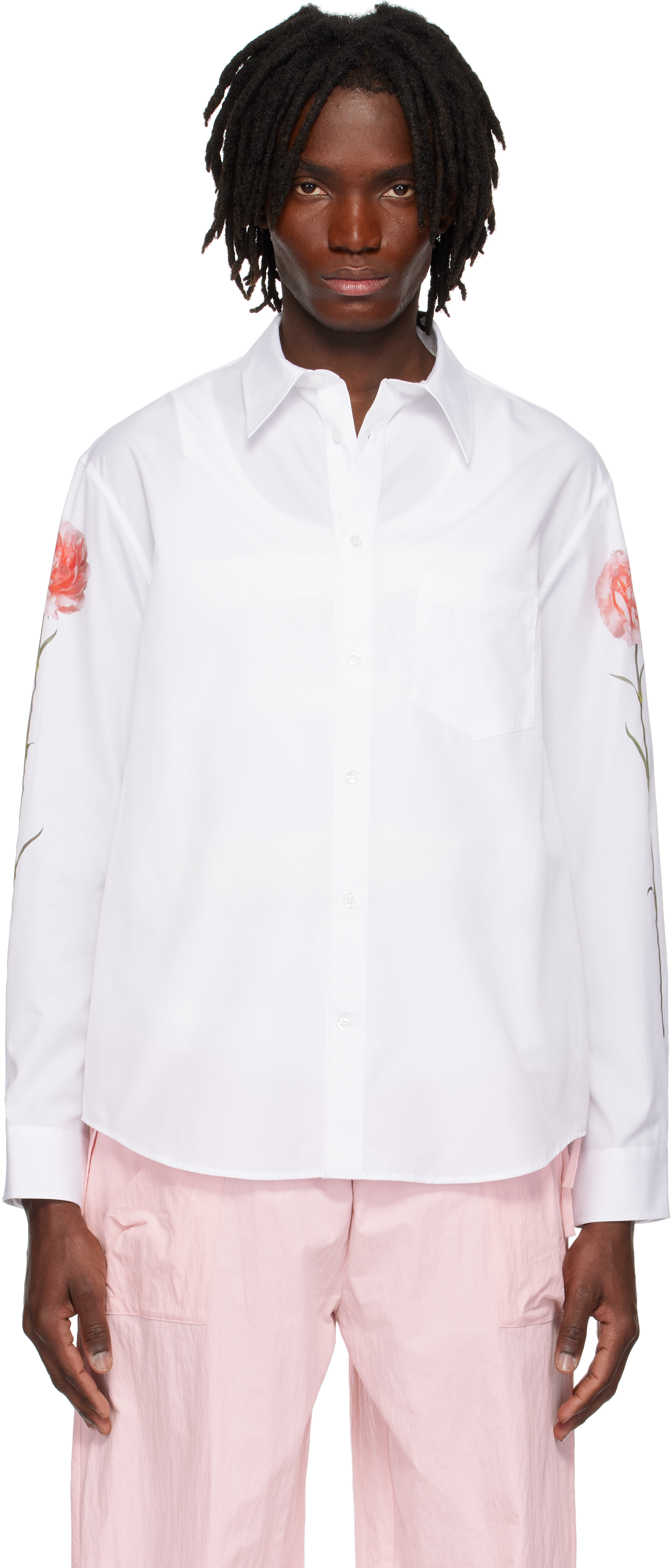White Carnation Classic Shirt