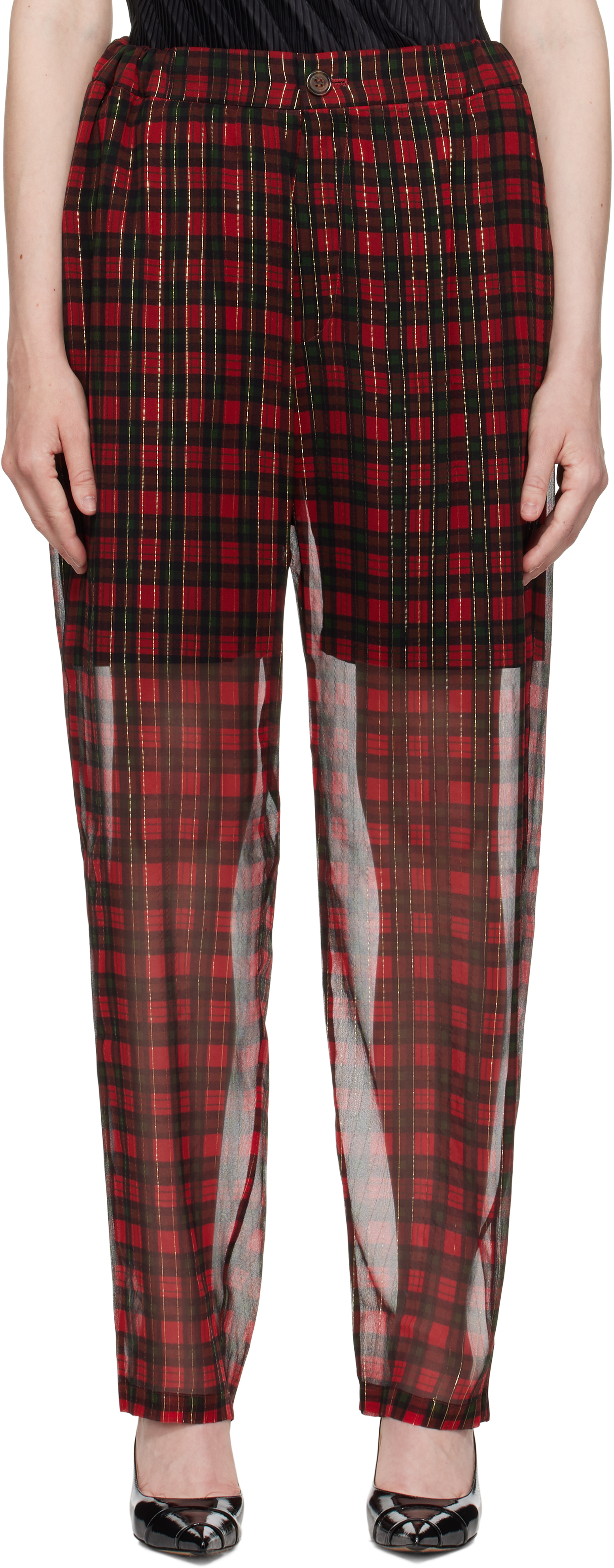 Red UC1E1507 Trousers