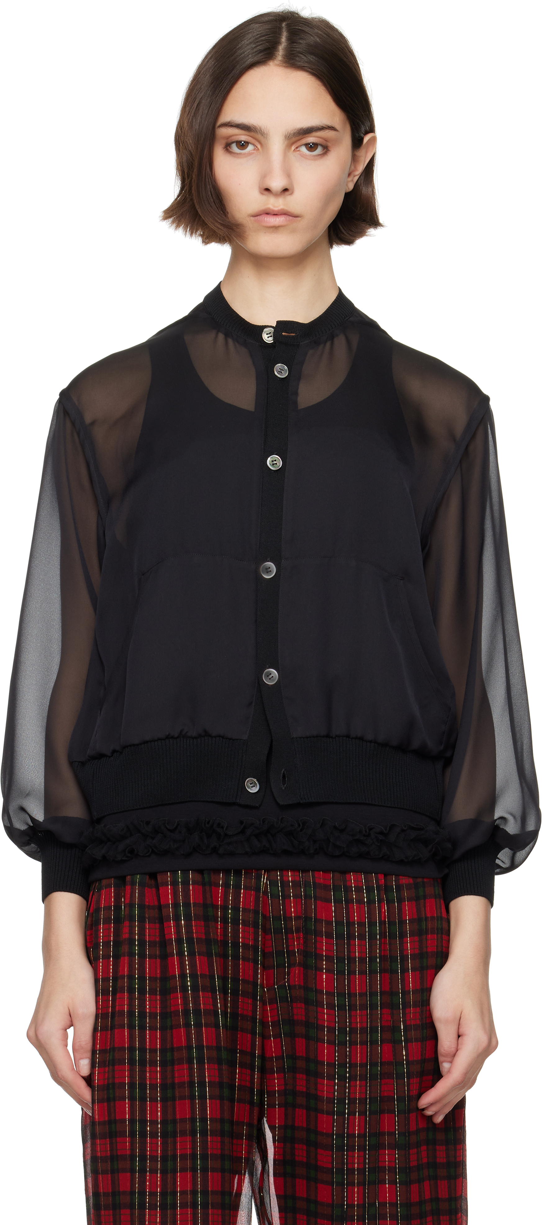 Undercover Black Uc1e1203-2 Cardigan
