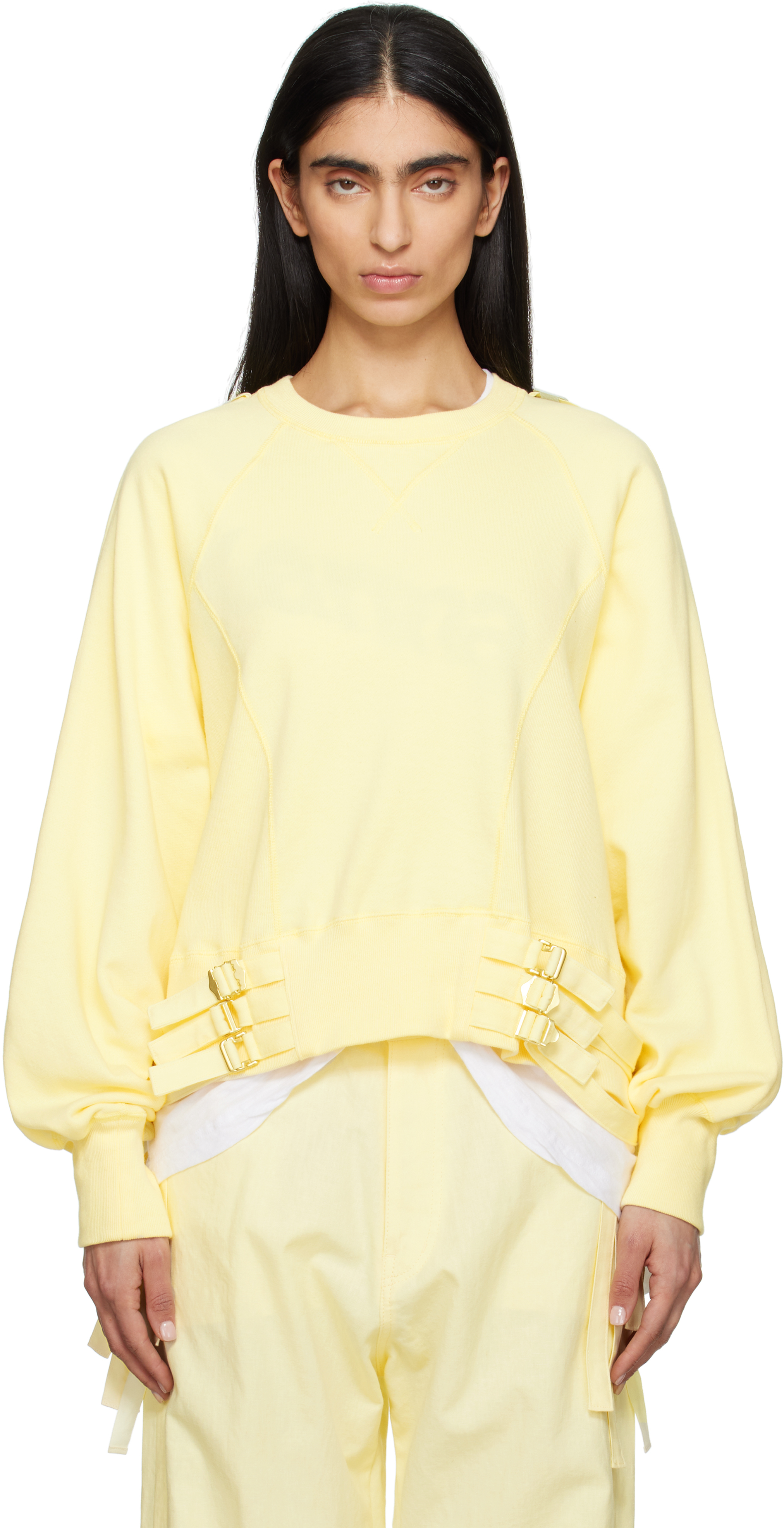 Shop Undercover Yellow Uc1e1801 Sweatshirt In L.yellow