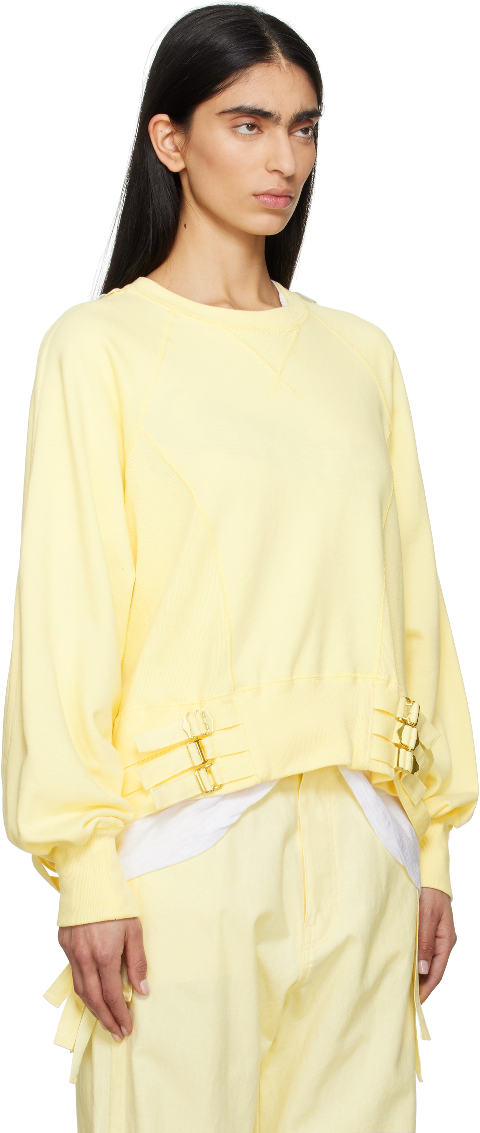 Shop Undercover Yellow Uc1e1801 Sweatshirt In L.yellow