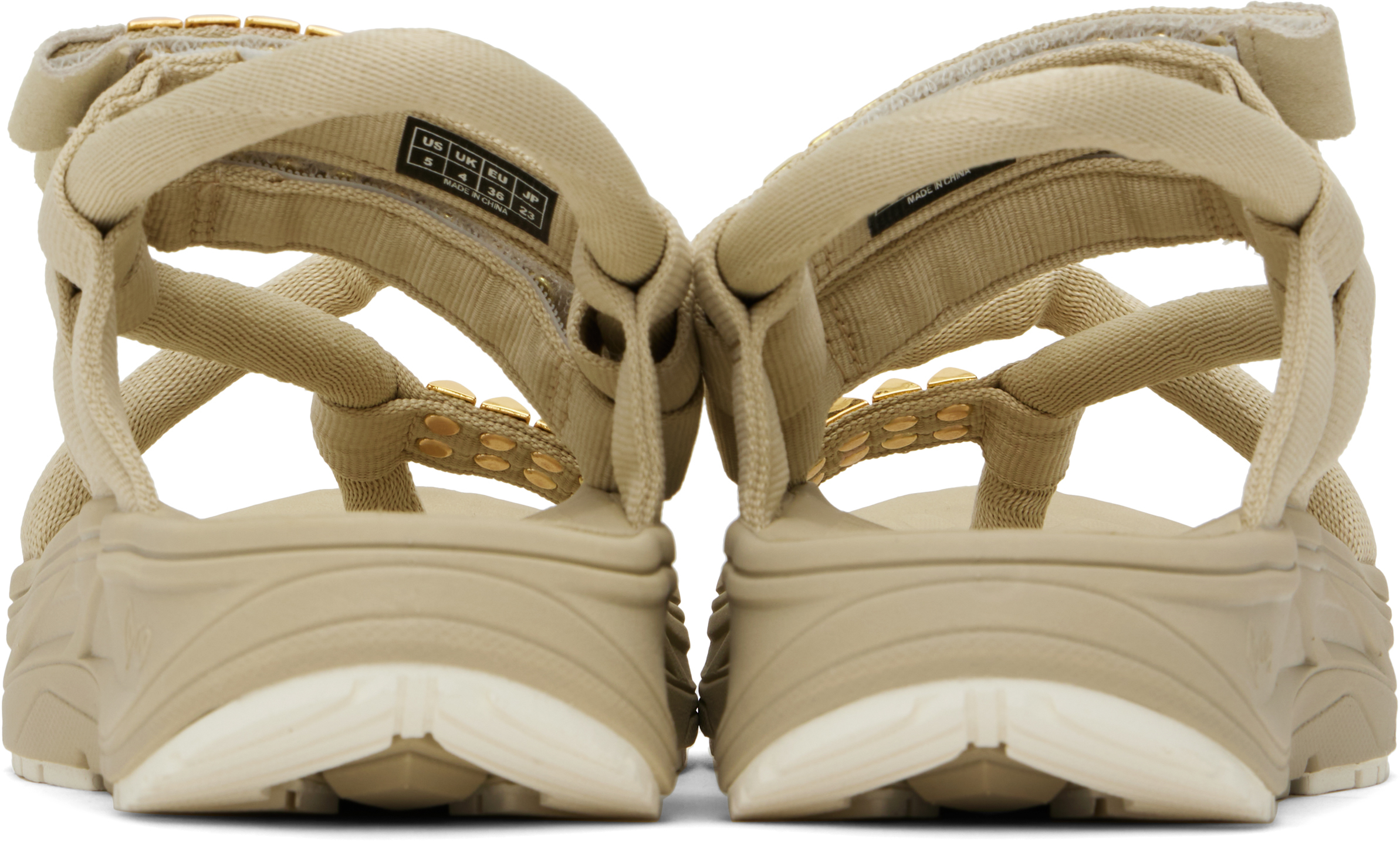 Undercover Beige Nonnative & Rig Edition Kamba 3 Sandals In Beige