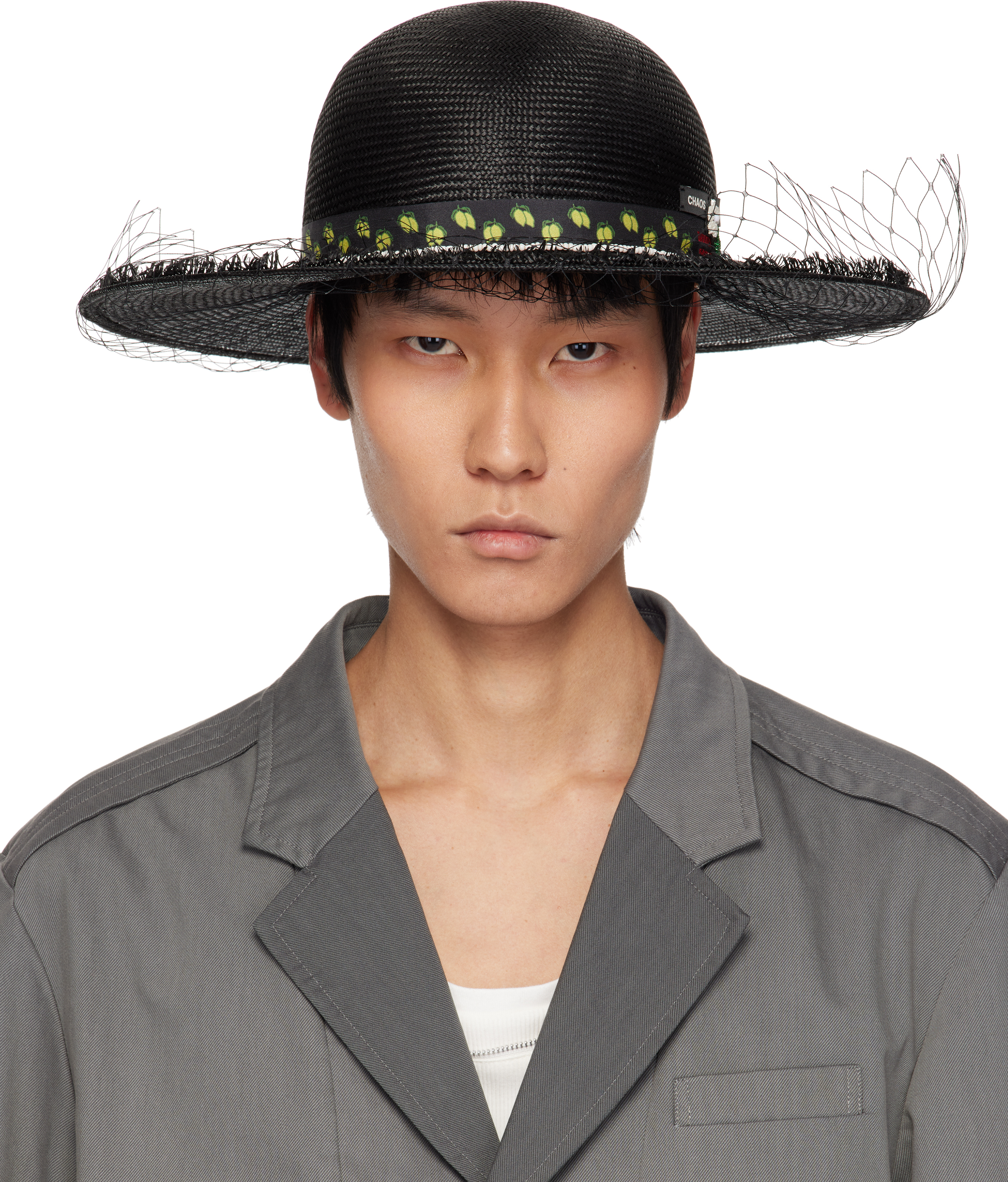 Black UC1E4H01 Bucket Hat by UNDERCOVER on Sale