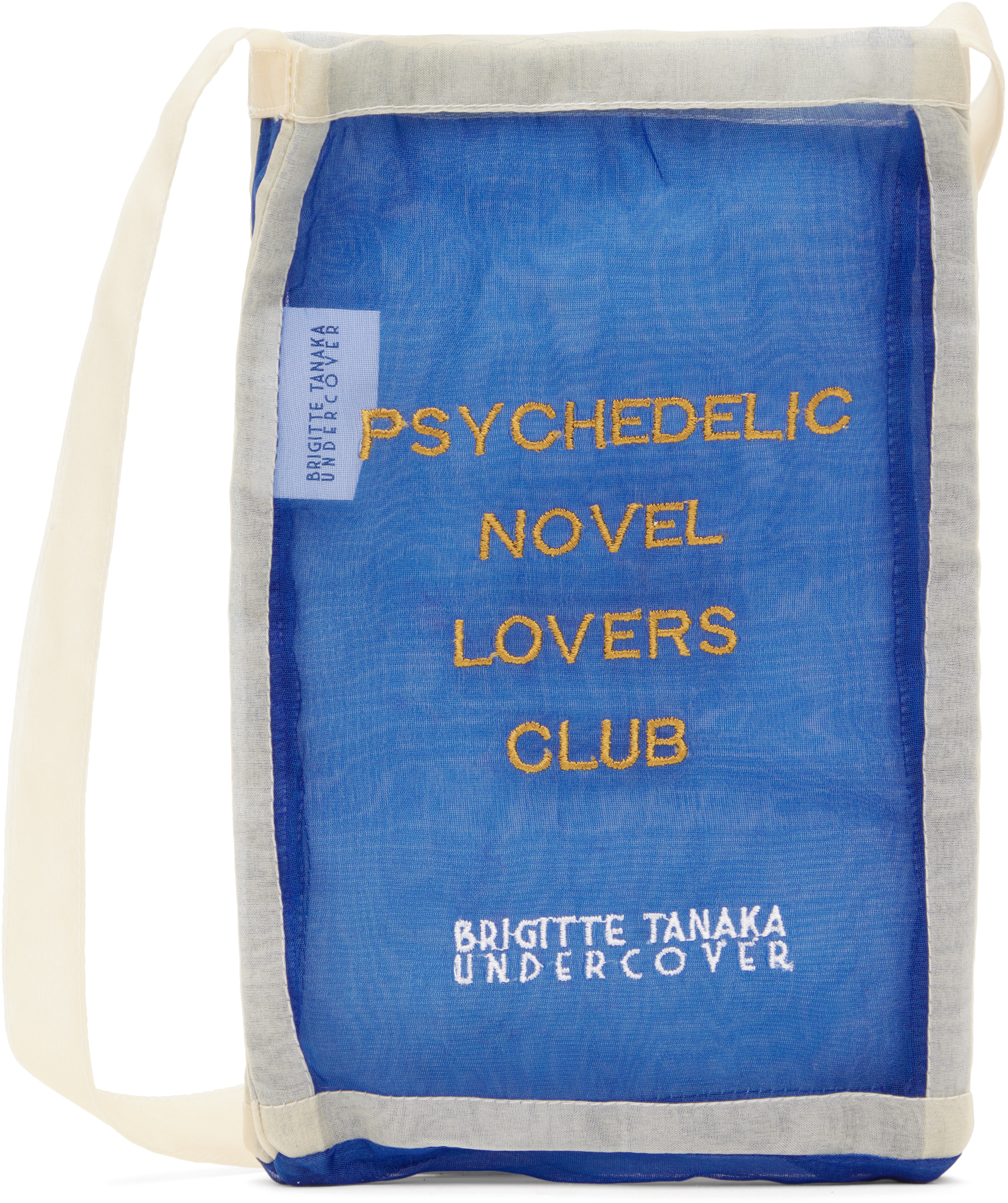 UNDERCOVER: Sac UC1E4B05 bleu édition Brigitte Tanaka