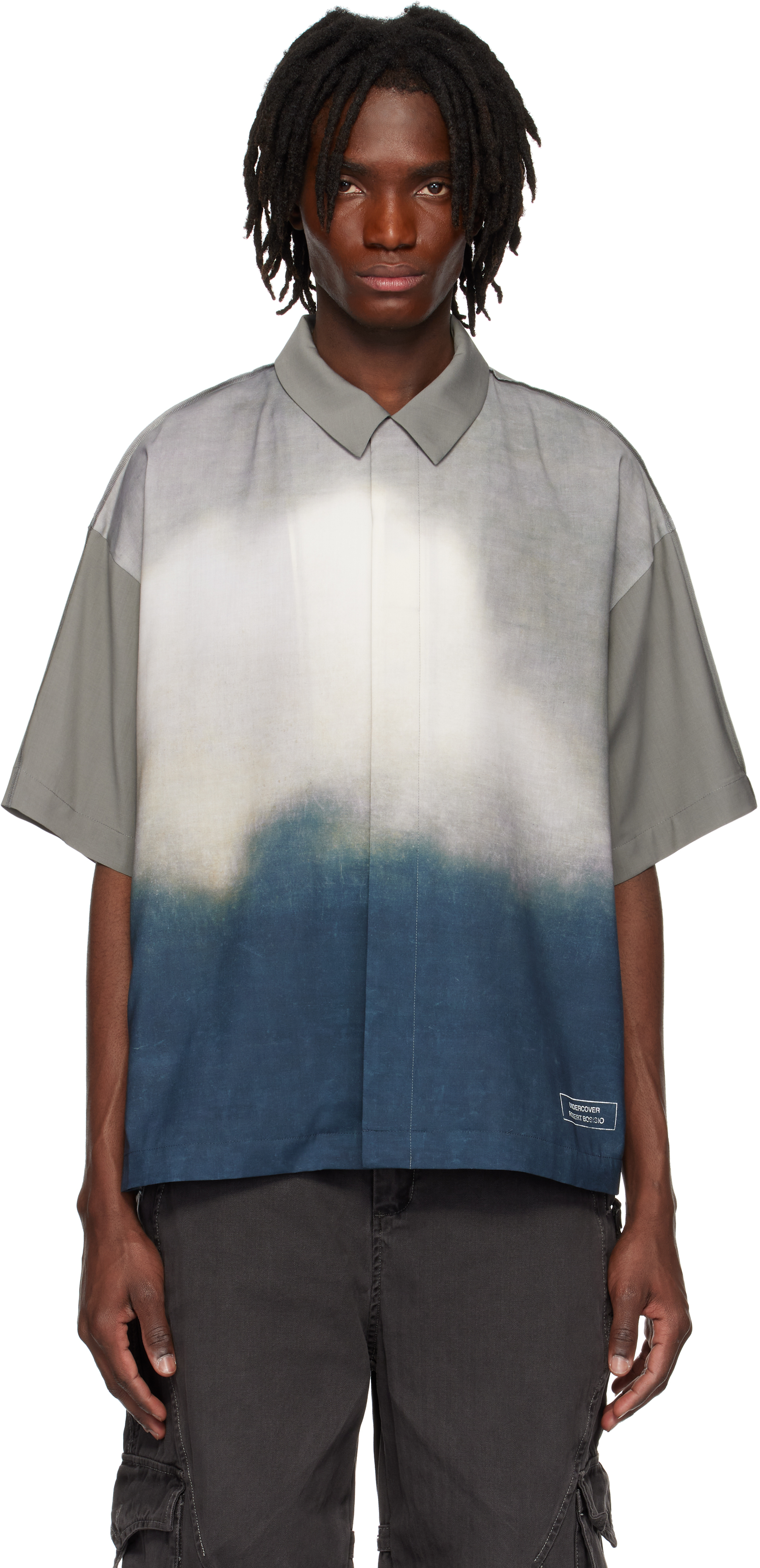 Undercover Short Sleeve Shirt In Gray Base
