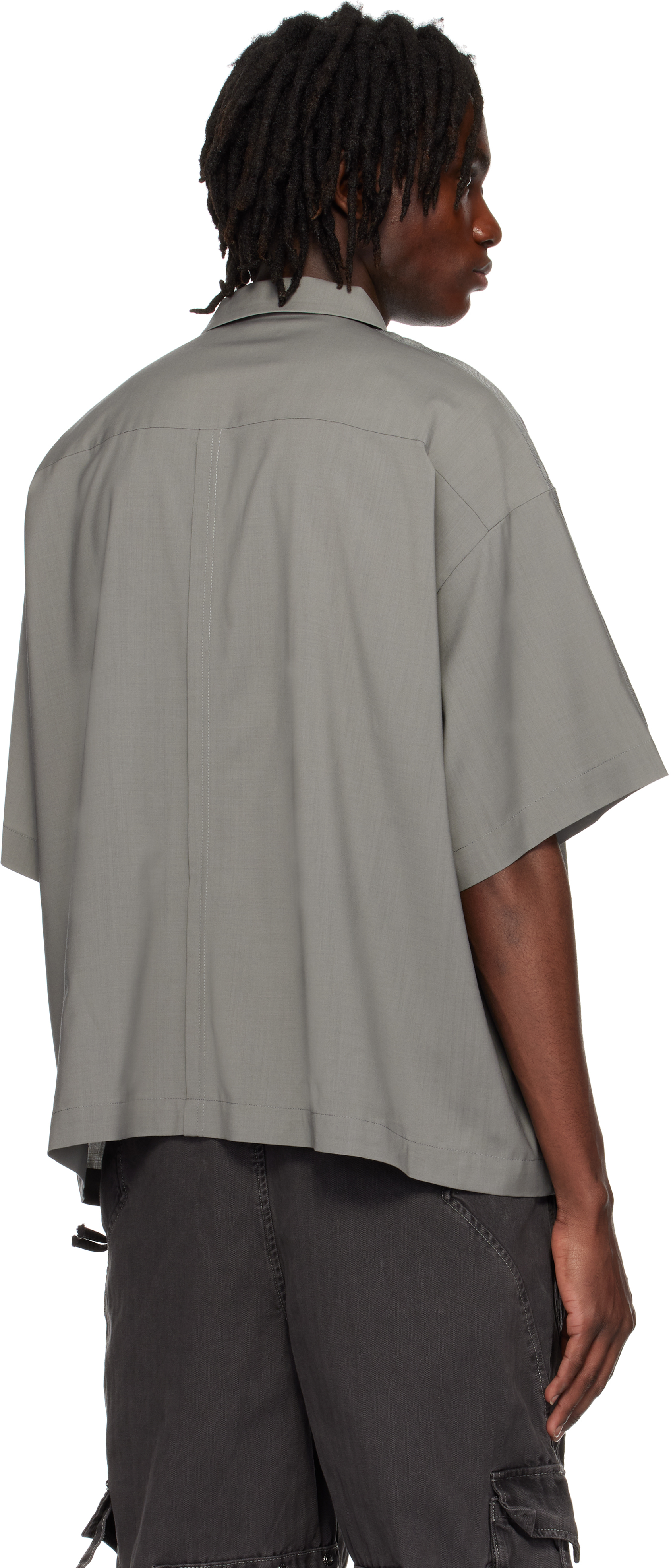 Undercover Short Sleeve Shirt In Gray Base