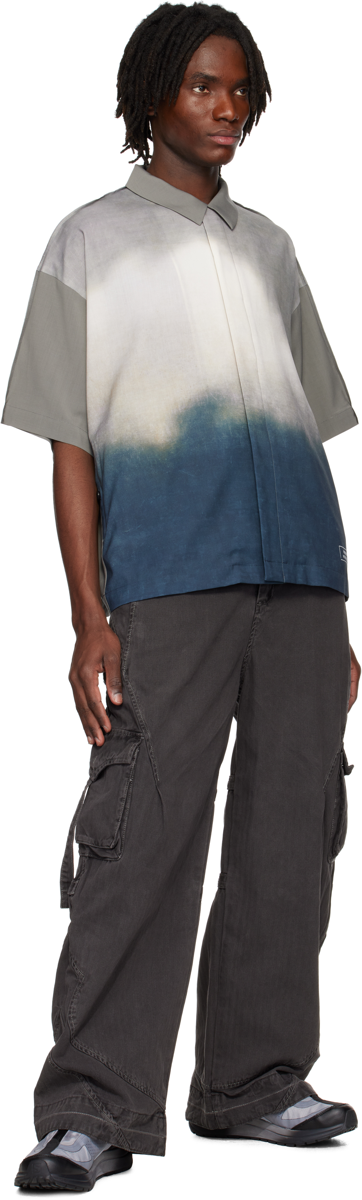 Undercover Short Sleeve Shirt In Gray Base