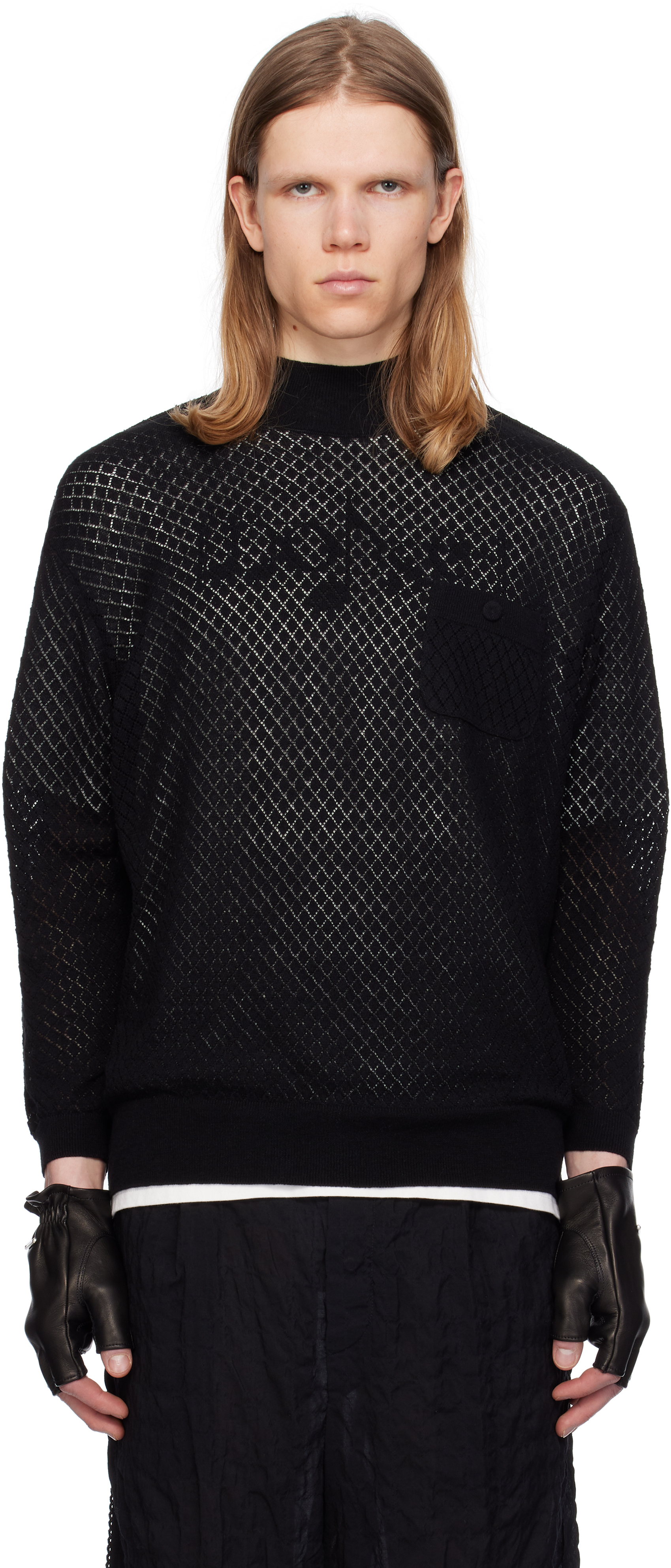Black UC1E4901 Sweater by UNDERCOVER on Sale