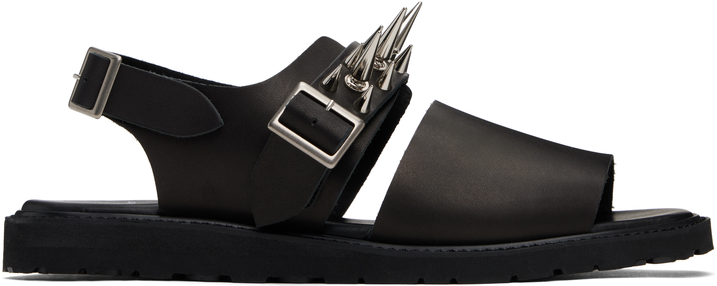 Black foot the coacher Edition Spike Studded Sandals