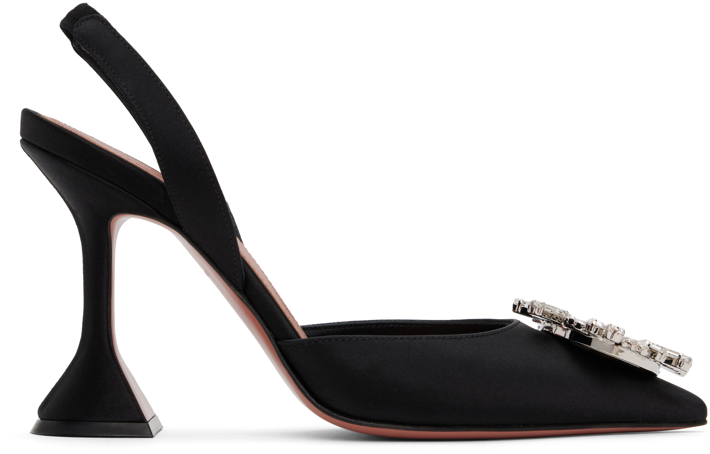 Amina Muaddi Rosie 95mm Crystal-embellished Pumps In Black