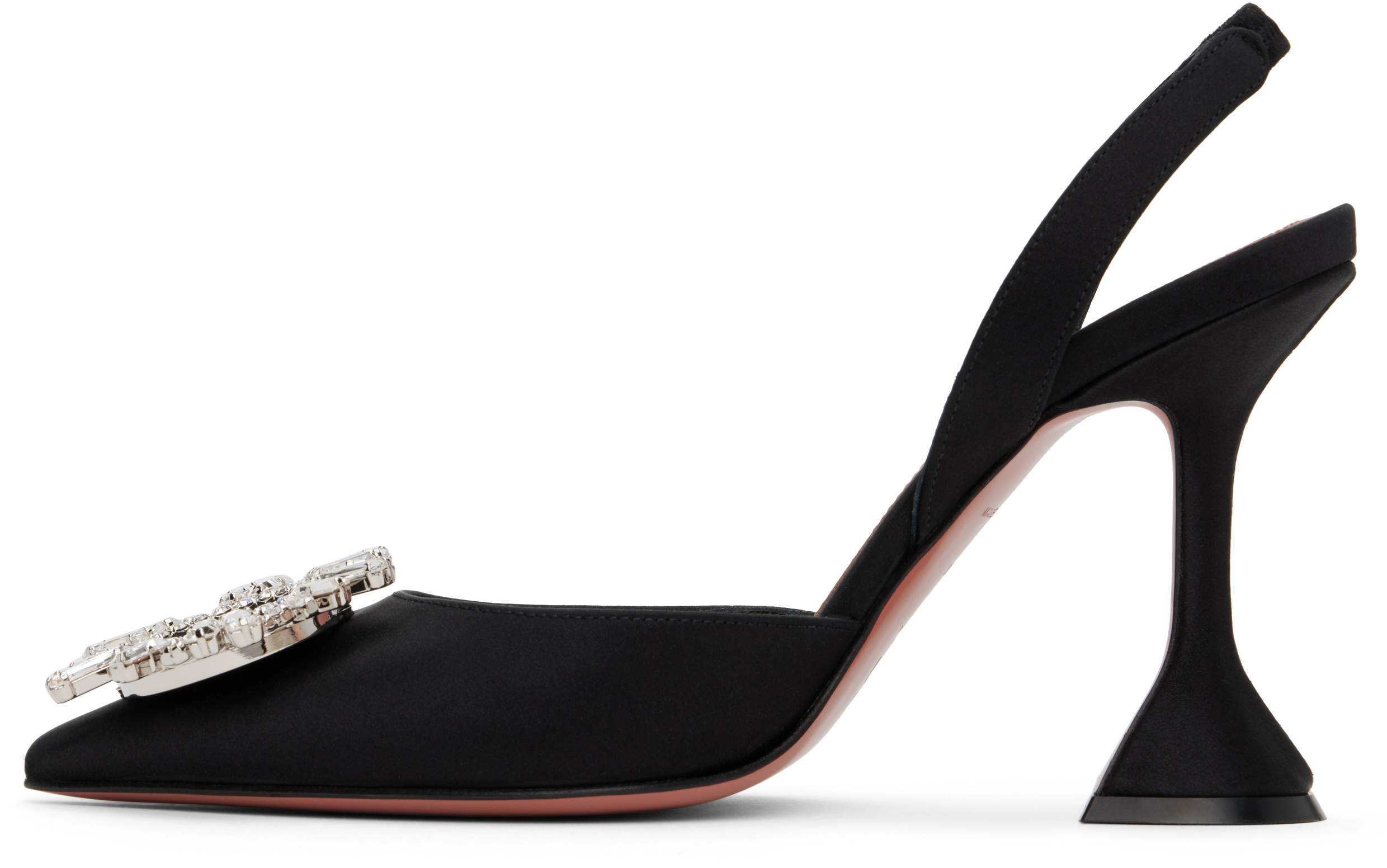 Amina Muaddi Rosie 95mm Crystal-embellished Pumps In Black