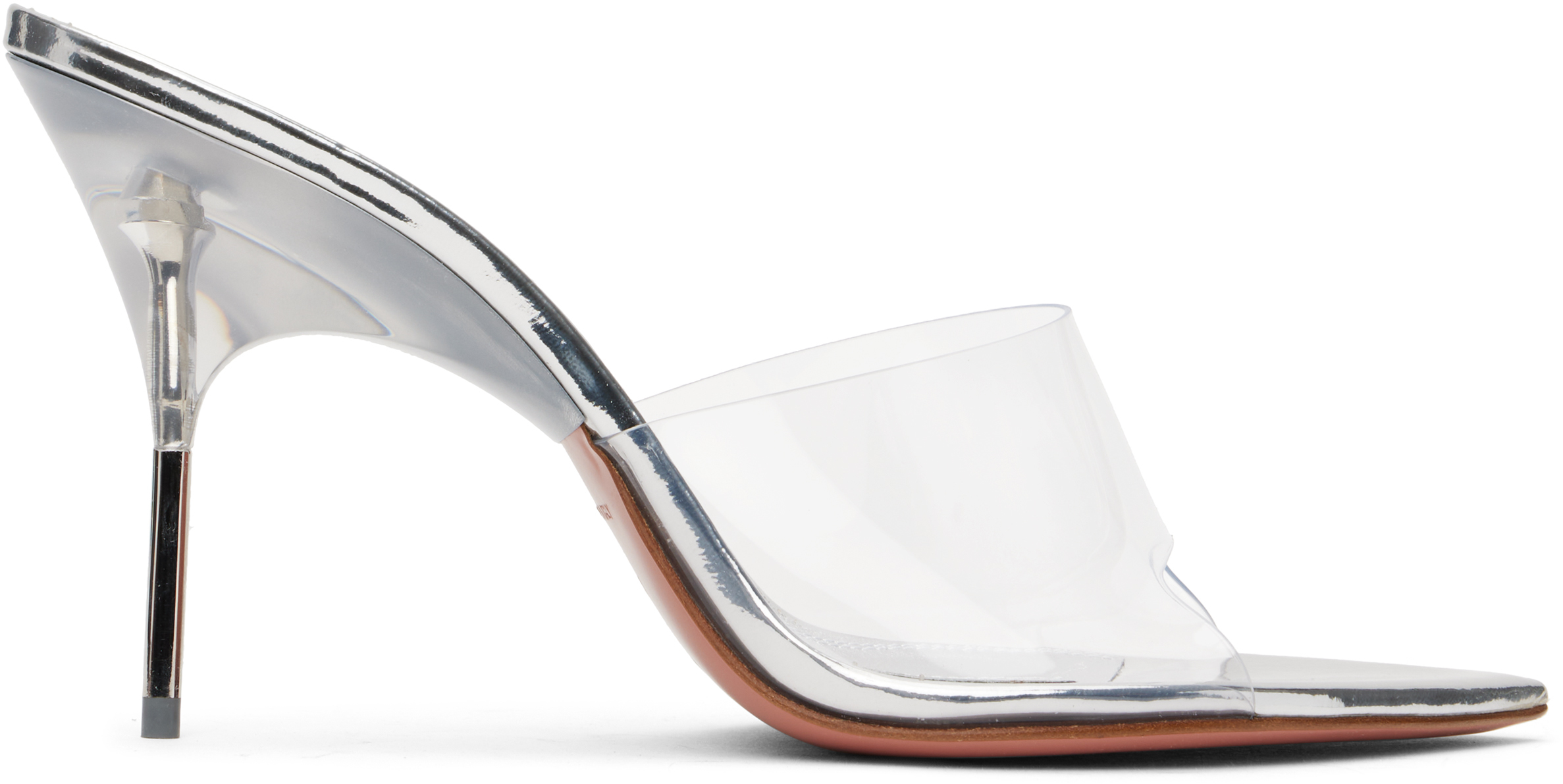 Beige Bianca Glass Slipper 95 Mules