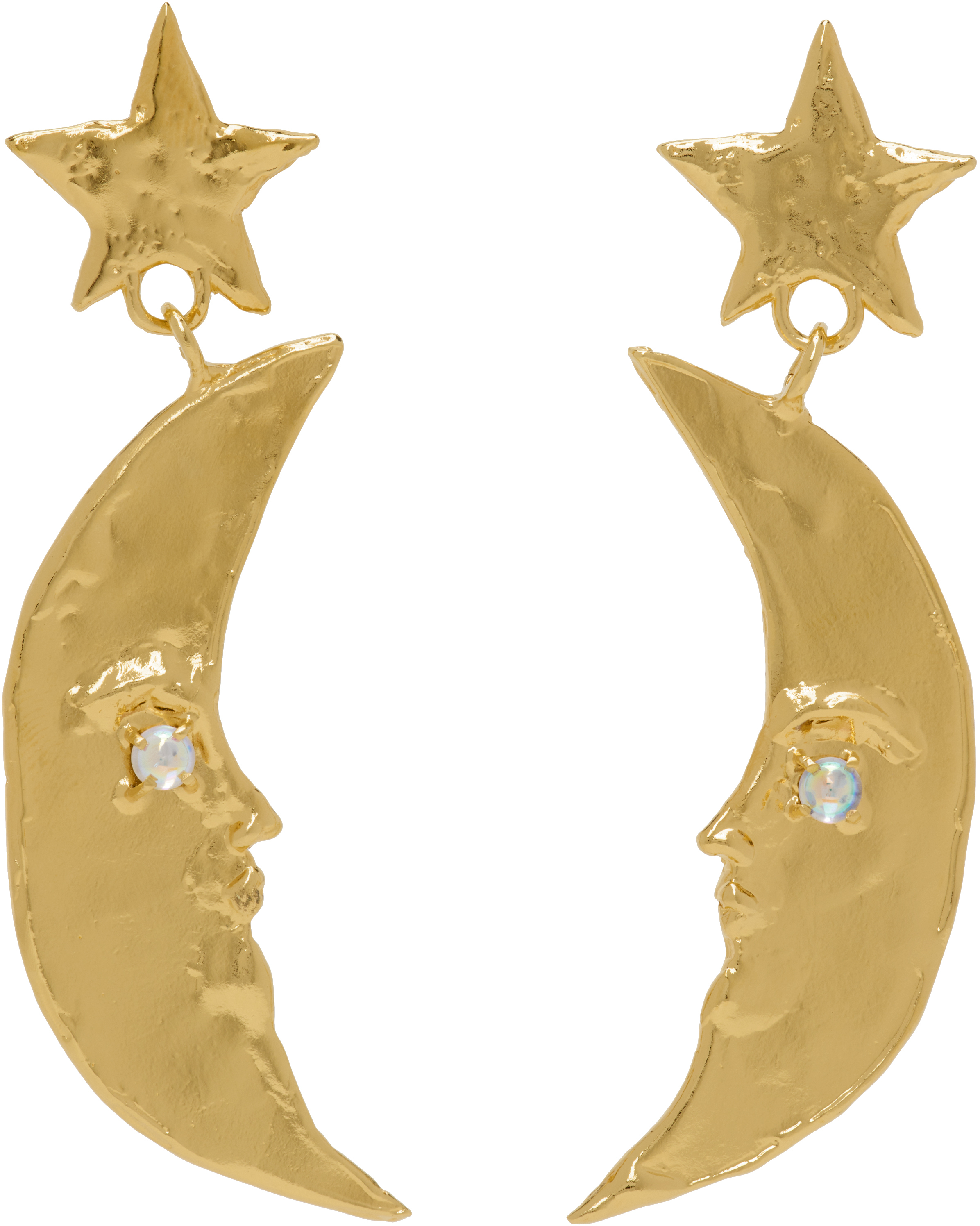 Gold Moon Earrings