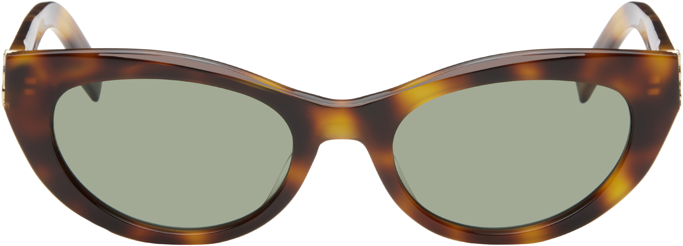 【関税込み】Saint Laurent ブラウン SL M115 サングラス Saint Laurent: ブラウン SL M115 サングラス | SSENSE 日本