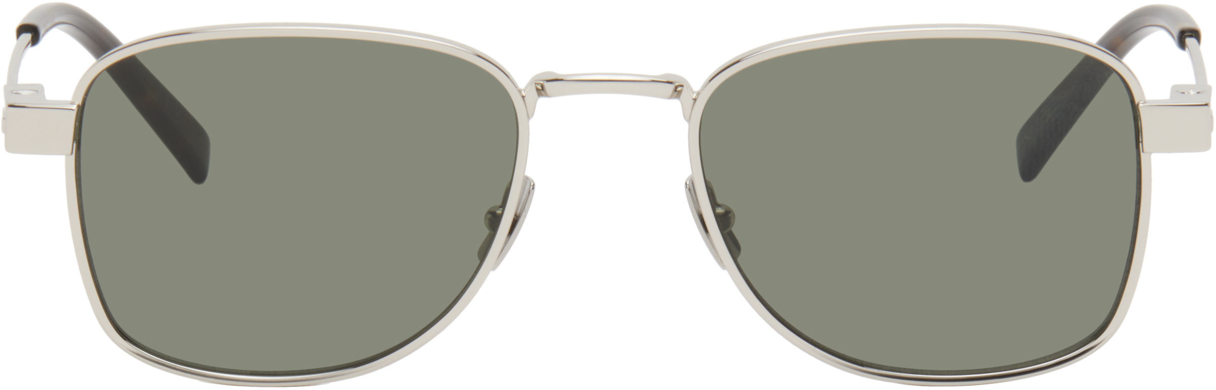 Shop Saint Laurent シルバー Sl 741 サングラス In Silver-silver-grey