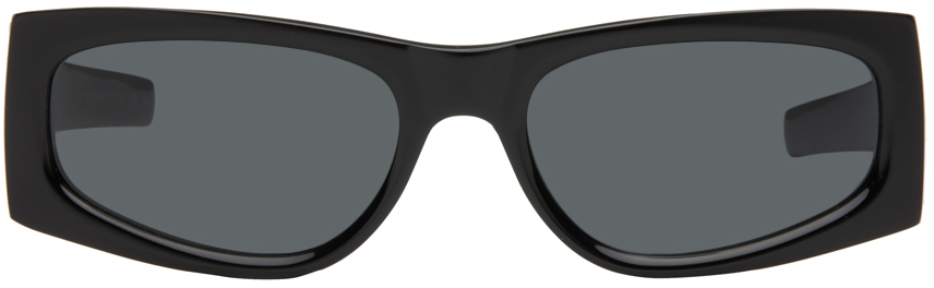 Shop Saint Laurent Black Sl M140 Sunglasses In Black-black-black