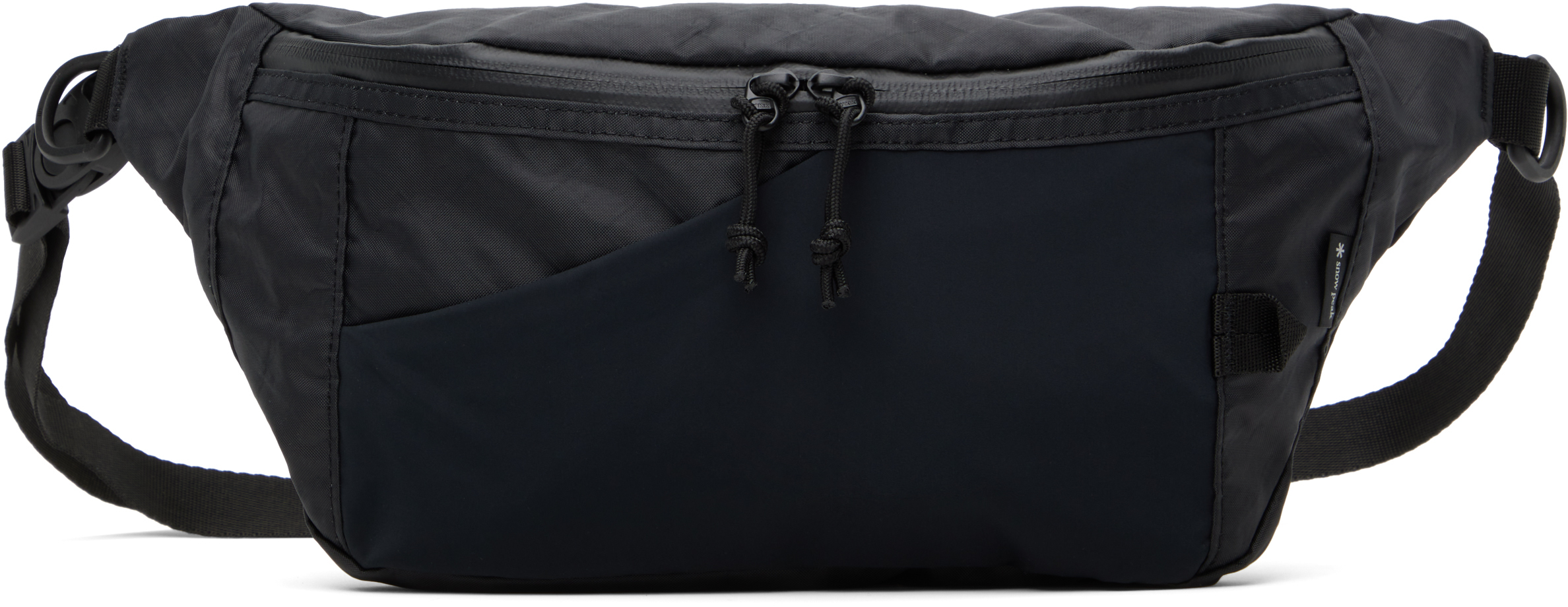 Black X-Pac Nylon Belt Bag by Snow Peak on Sale