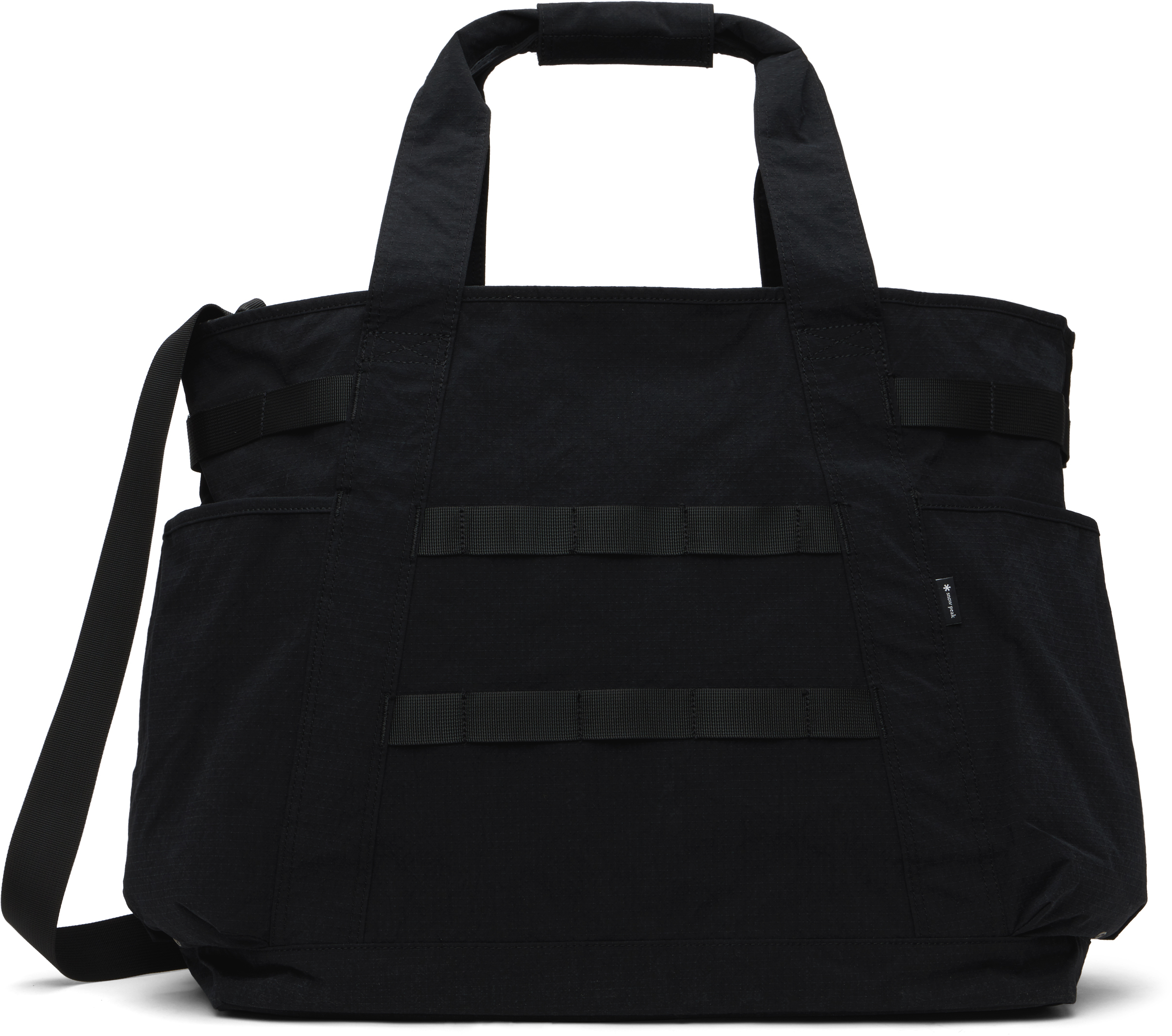 Black Lightweight Taslan Ripstop Tote