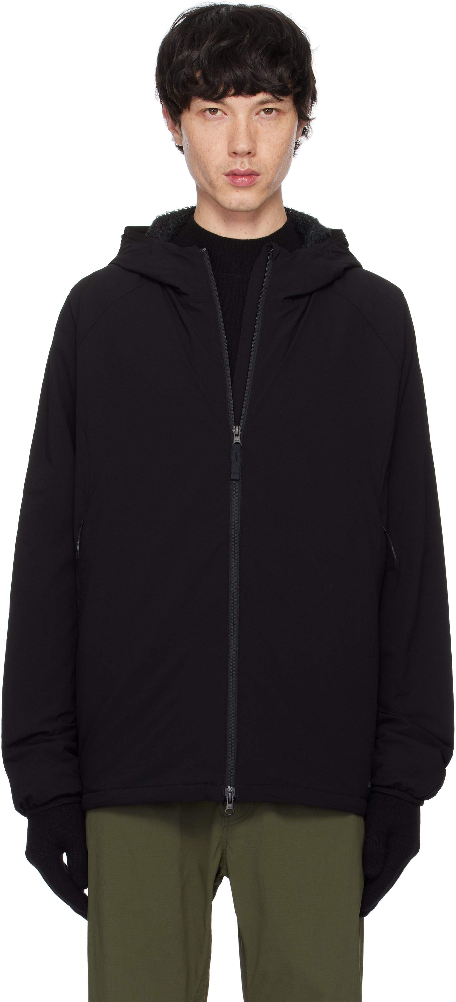 Black Breathable Insulated Jacket