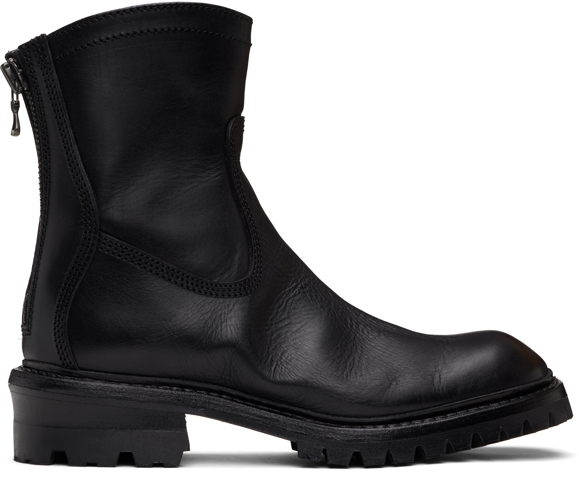 靴 julius 7 engineer boots JULIUS_7 Buckled Cargo Pocket Engineer Boots with detachable