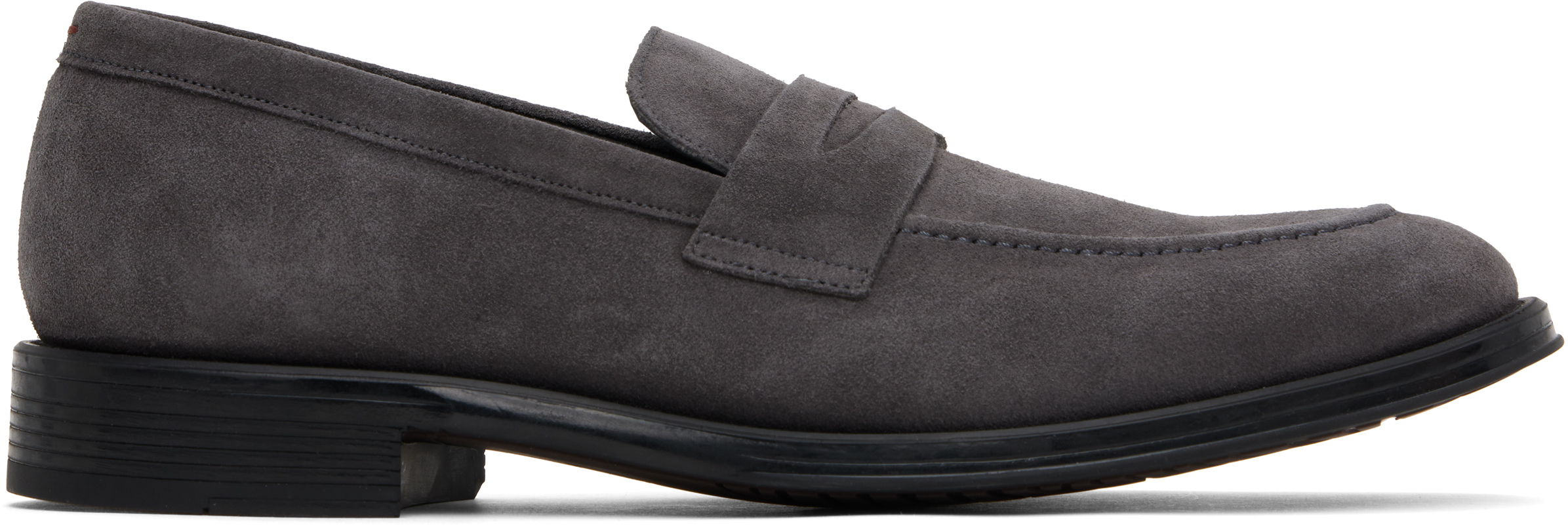 Gray Suede Pierce Loafers