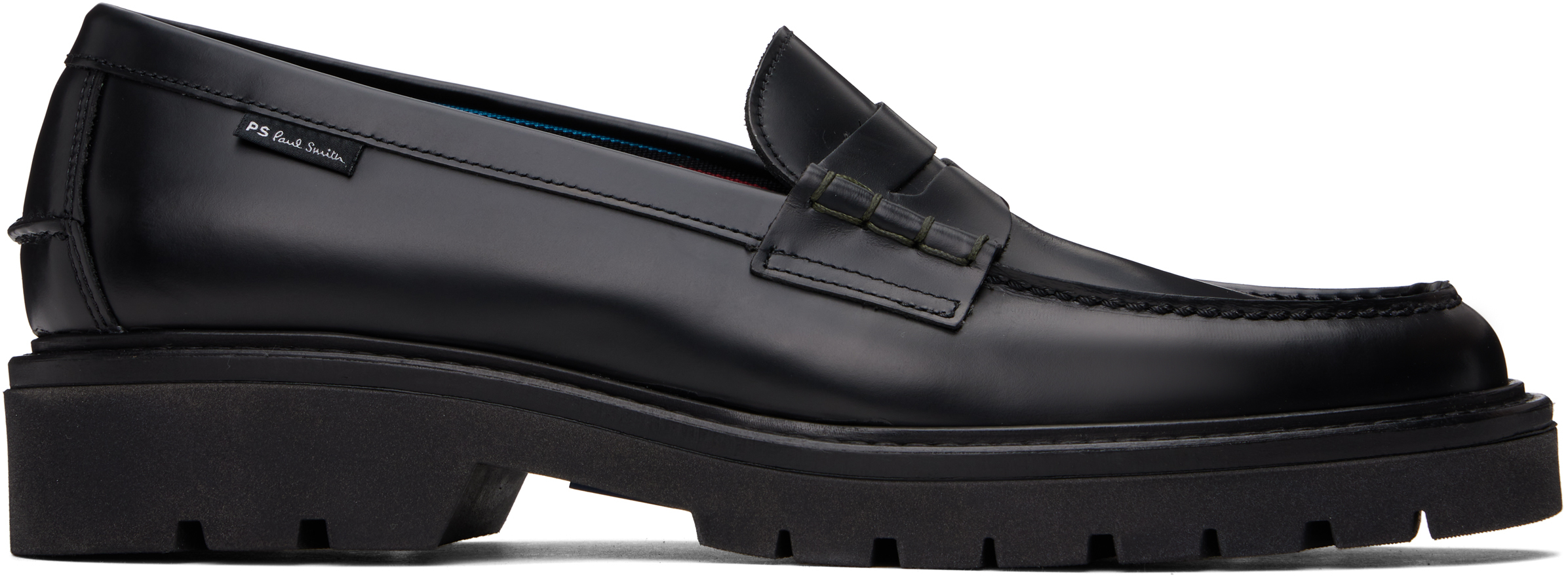 PS by Paul Smith: Black Bolzano Loafers | SSENSE PS by Paul Smith: Black Bolzano Loafers | SSENSE
