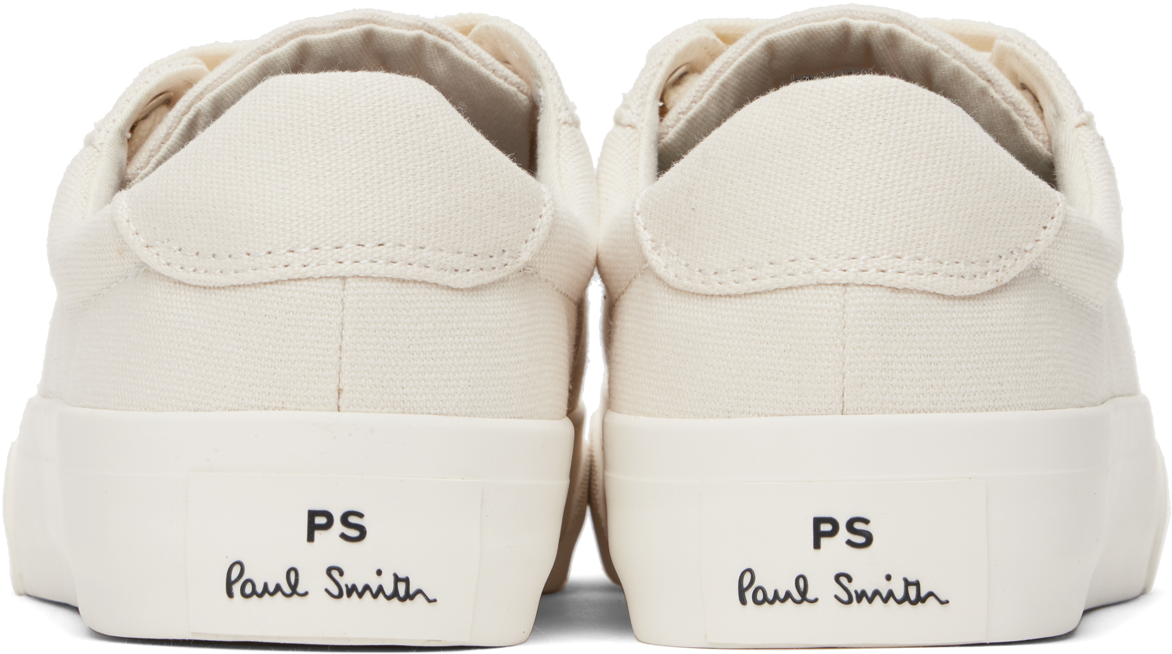 Ps By Paul Smith White Canvas Amos Sneakers In 02 White
