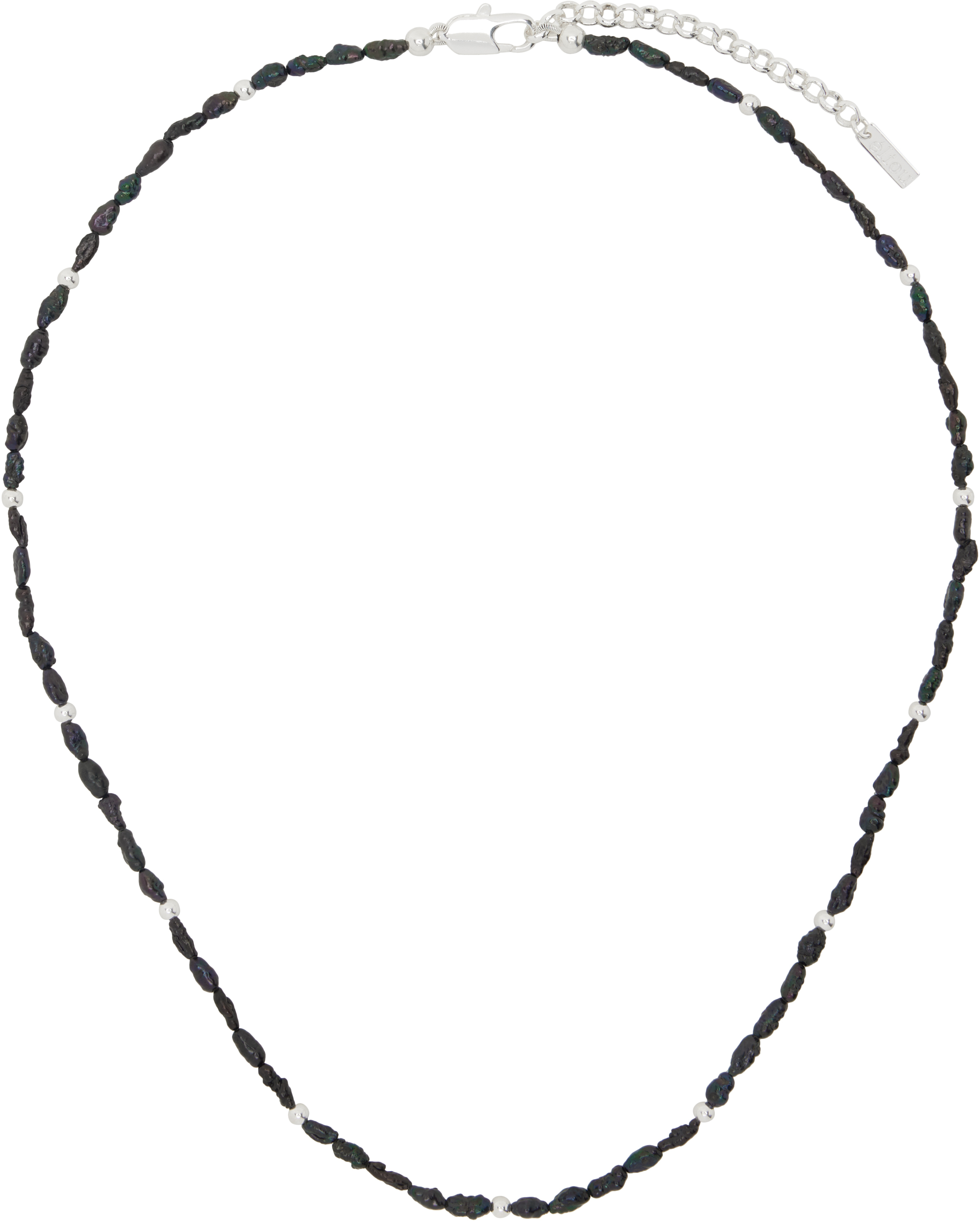 éliou Black & Silver Jace Necklace