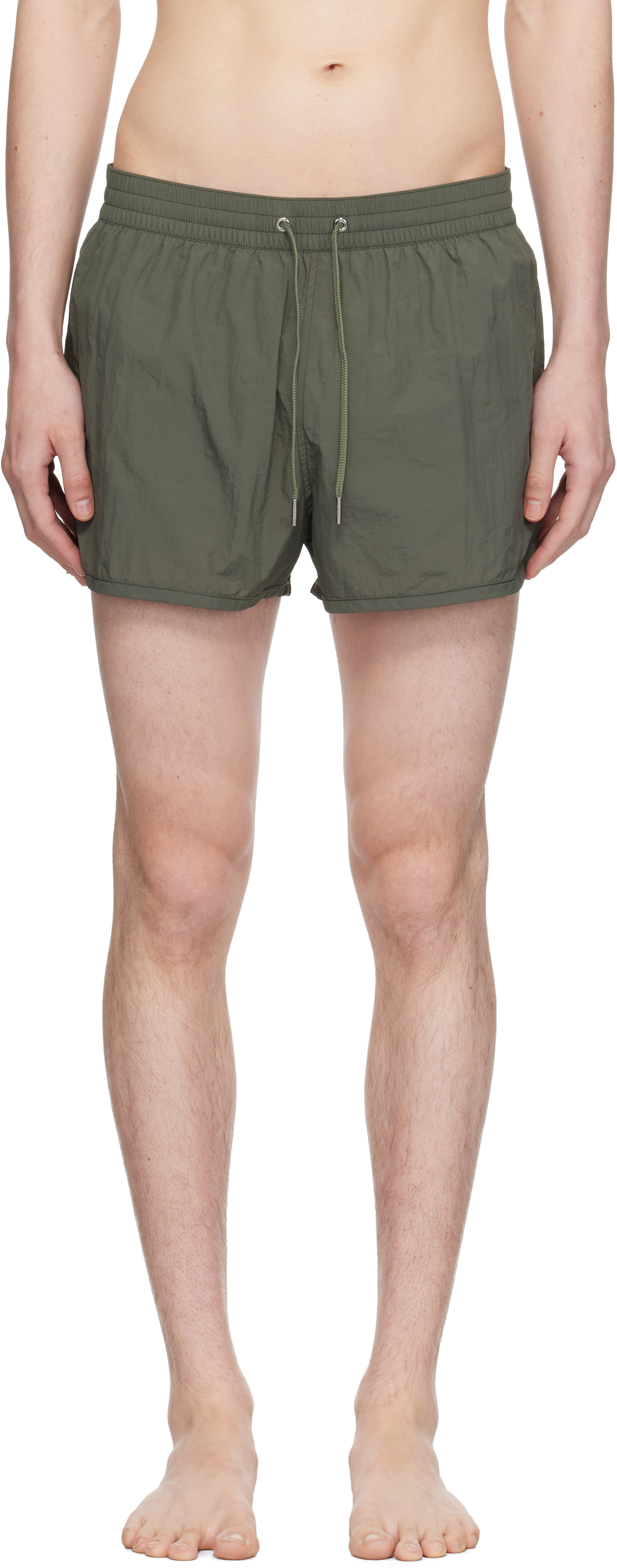 Gray Printed Swim Shorts
