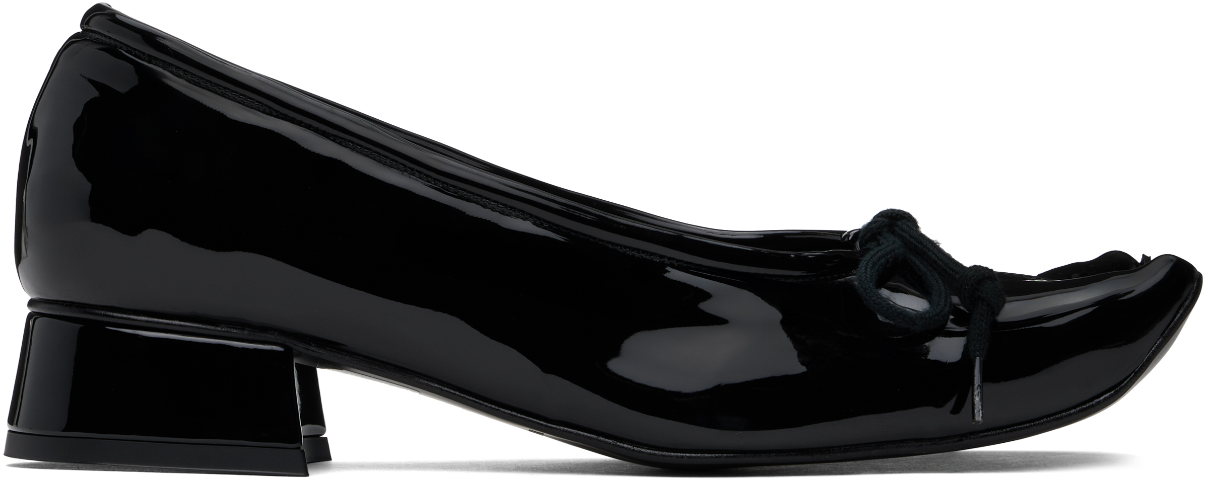 Black Diablo Ballerina Flats