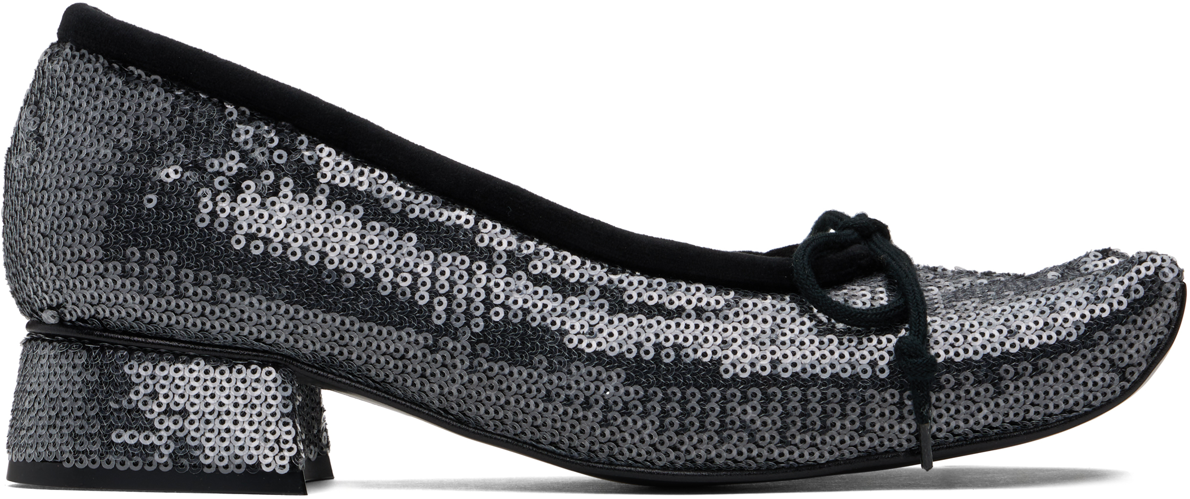 Black Diablo Ballerina Flats