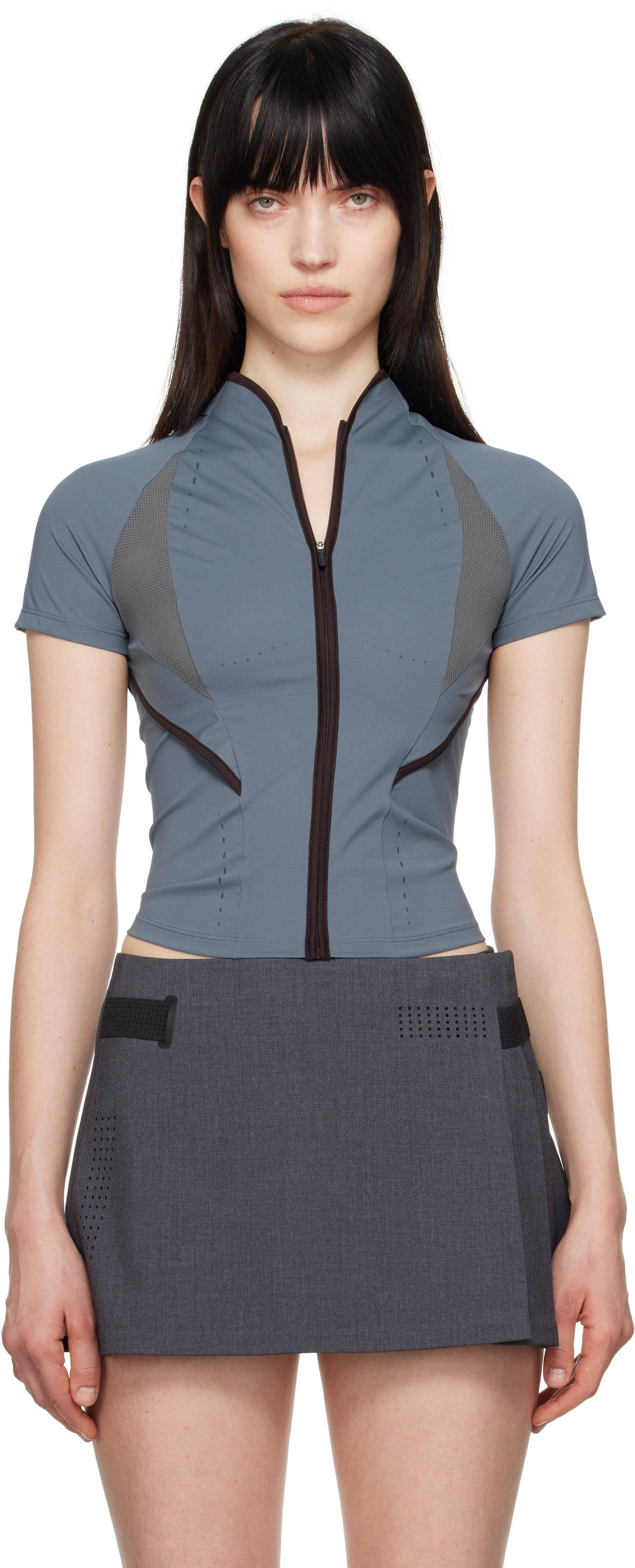 Slashed Zip Top – HYEIN SEO