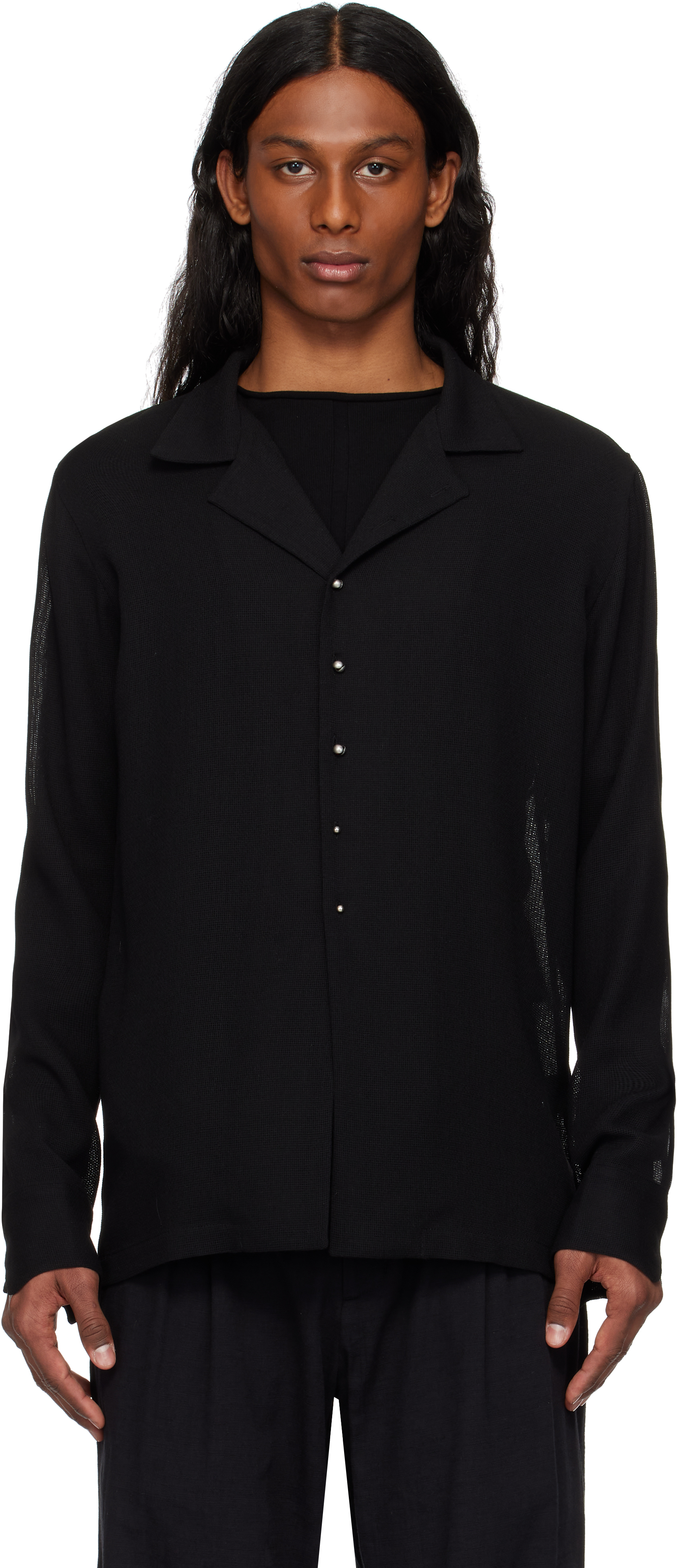 Black Seed Button Shirt