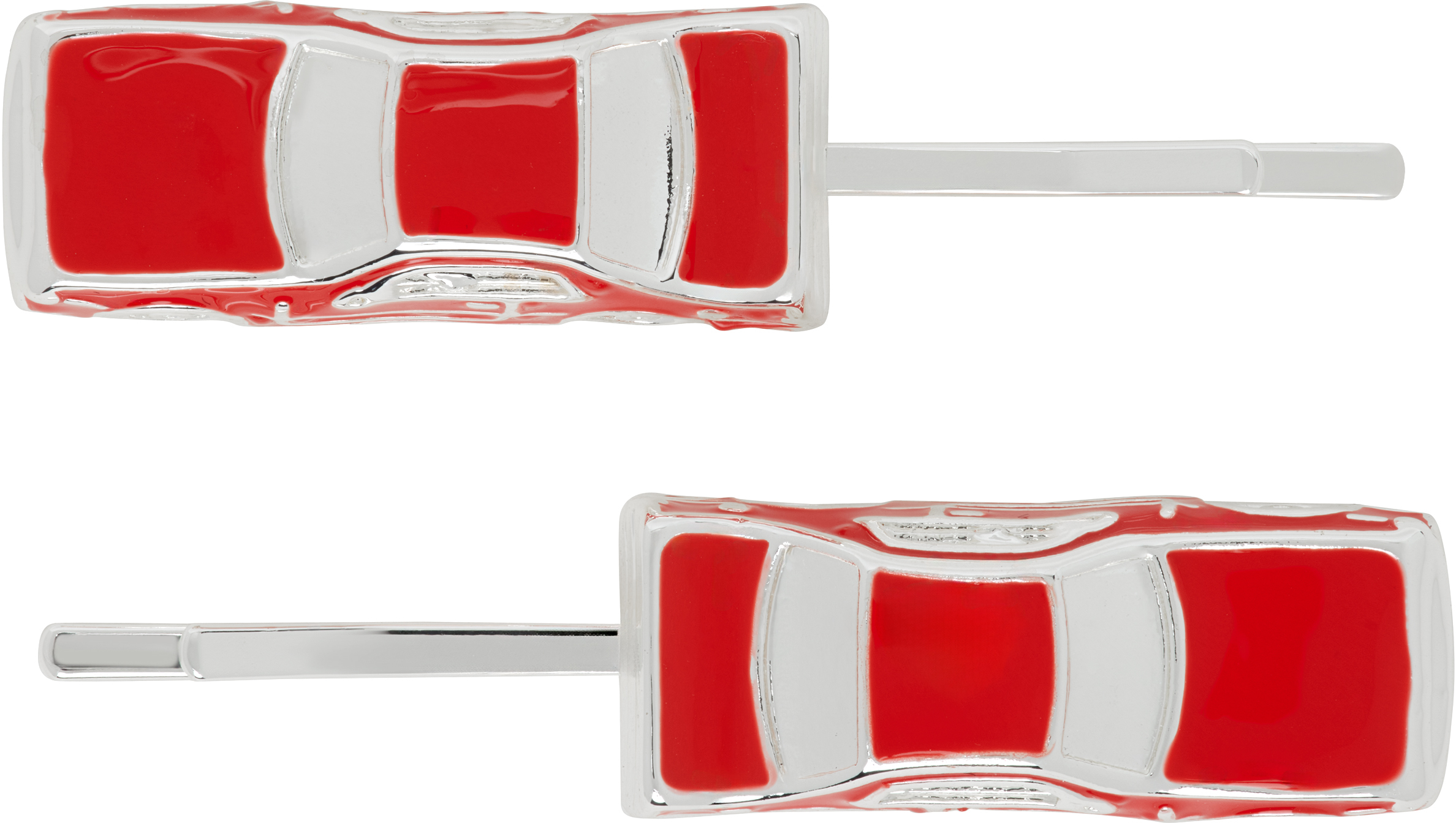 Red Traffic Jam Hairpin Set