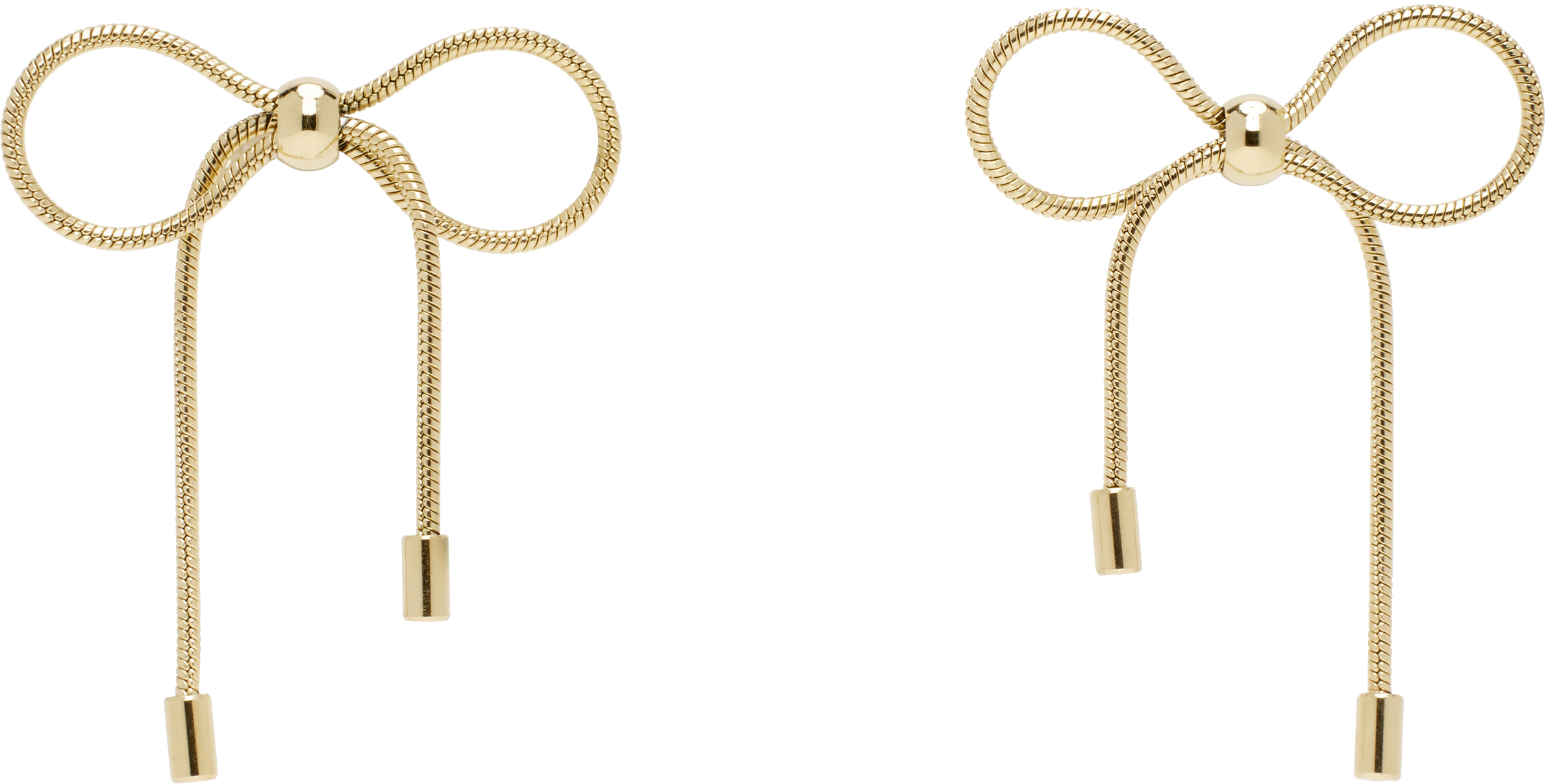 Marland Backus Gold Bow Earrings