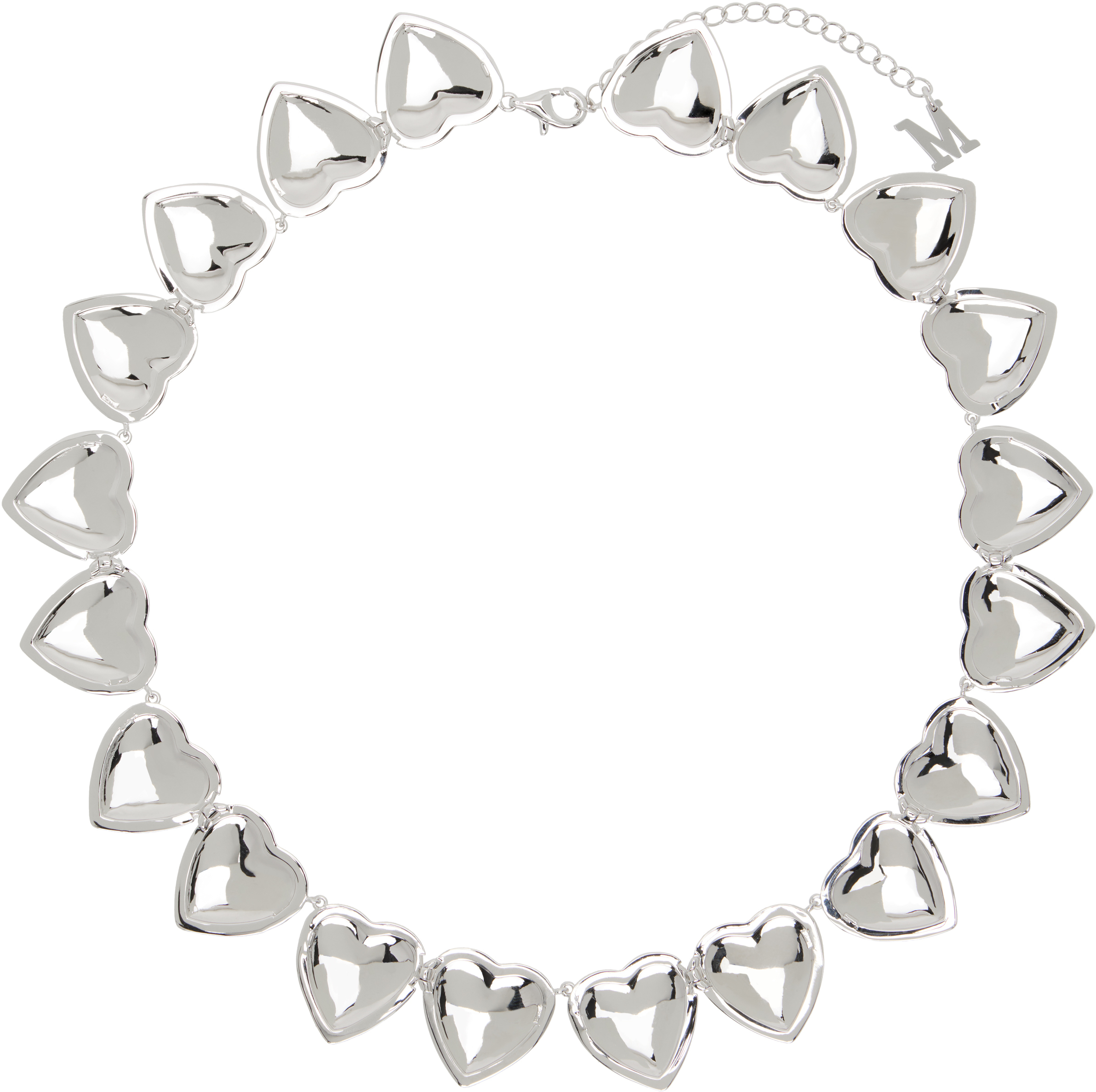 Silver Open Hearts Necklace