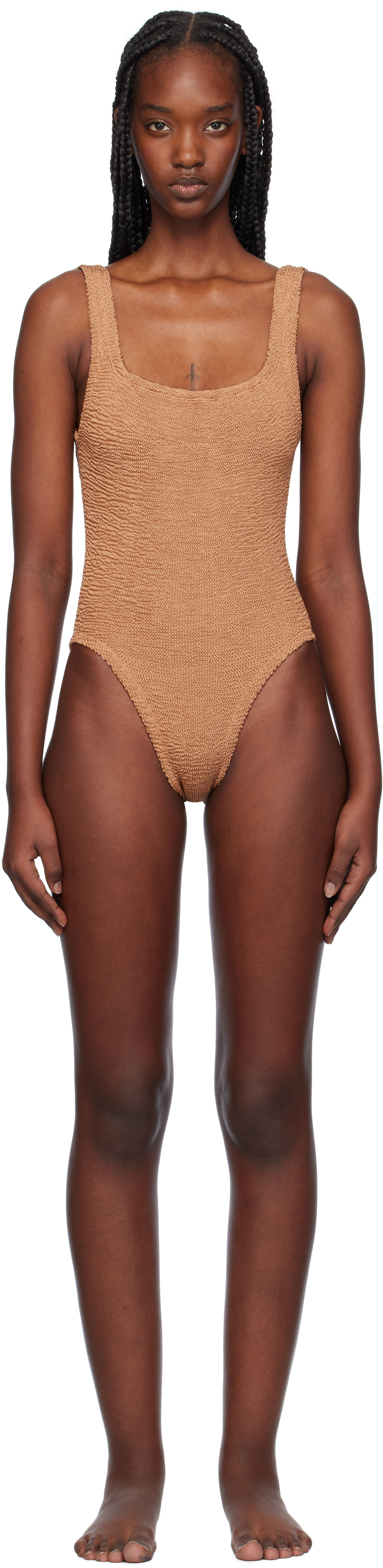 Hunza G SQUARENECKSWIMLLICMINT 関税送料込 Square Neck Swim - Lime | One Size Swimwear | Hunza G