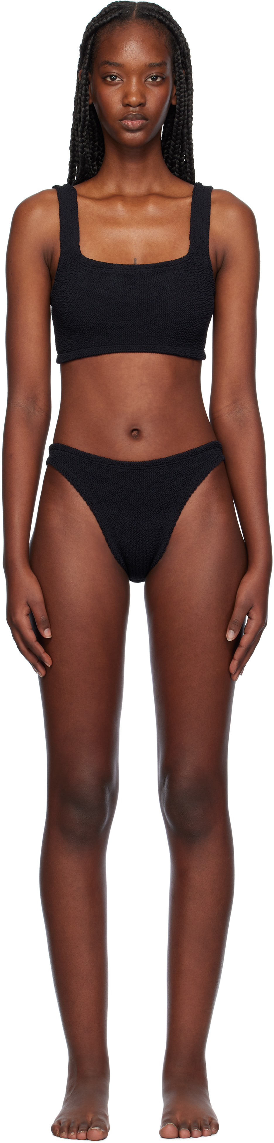 【関税込み】Hunza G ブラック Xandra ビキニ Hunza G | Xandra Bikini in Black | The UNDONE