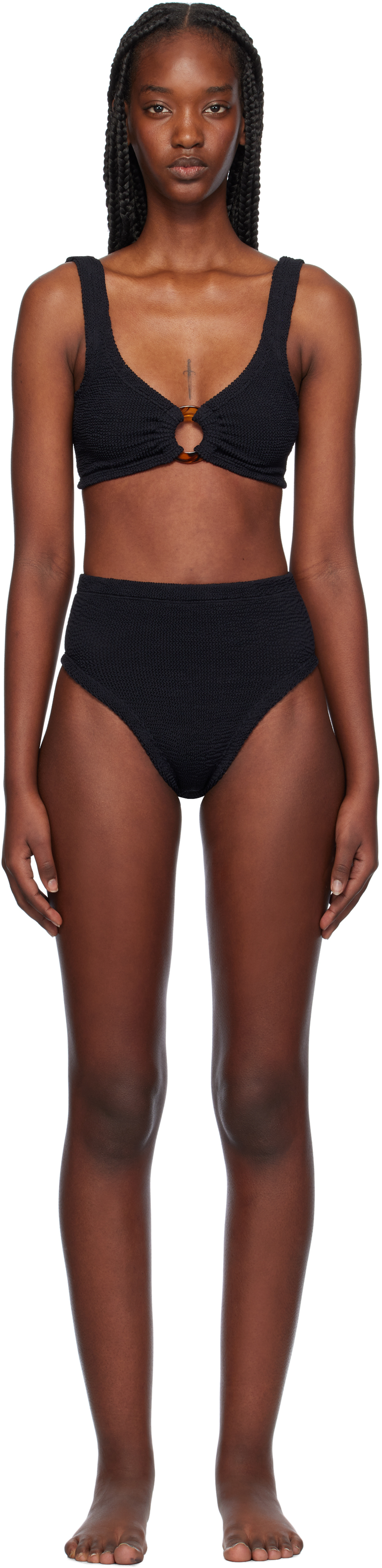 Black Nadine Bikini by Hunza G on Sale