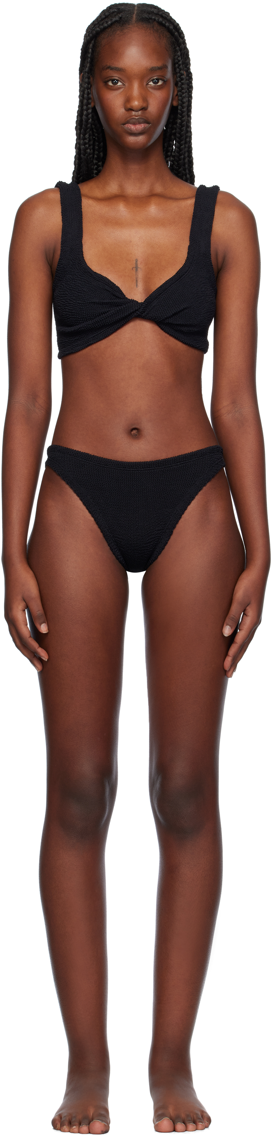 ビキニ Hunza G FW25 'Juneo' bikini (JUNOBIKINI BLACK) Hunza G Juno Bikini Set | Shopbop