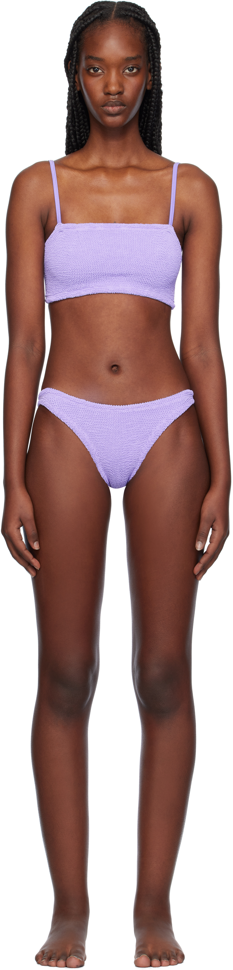 Shop Hunza G Purple Gigi Bikini In Lilac