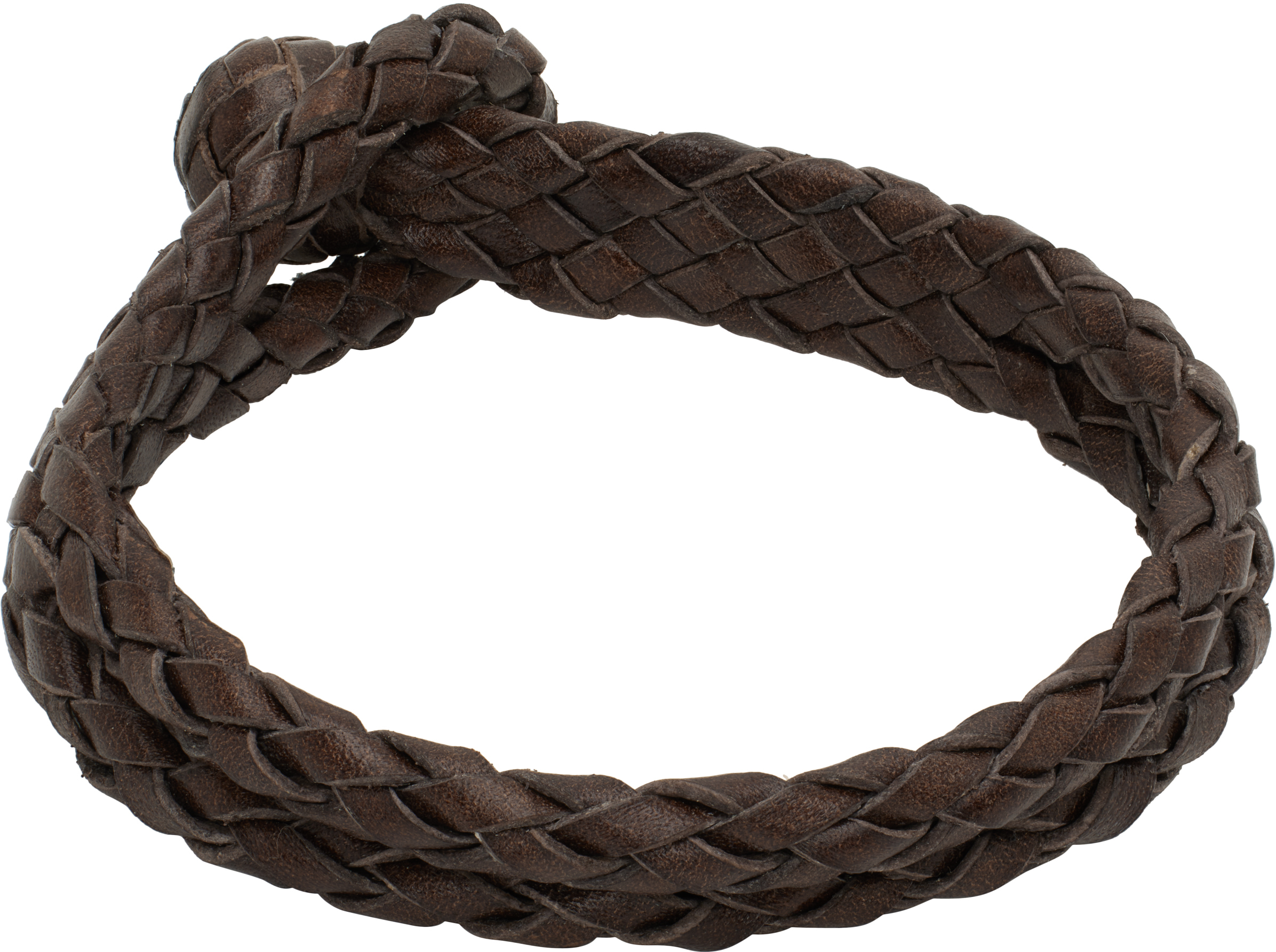 Brown Braided Bracelet by RRL on Sale