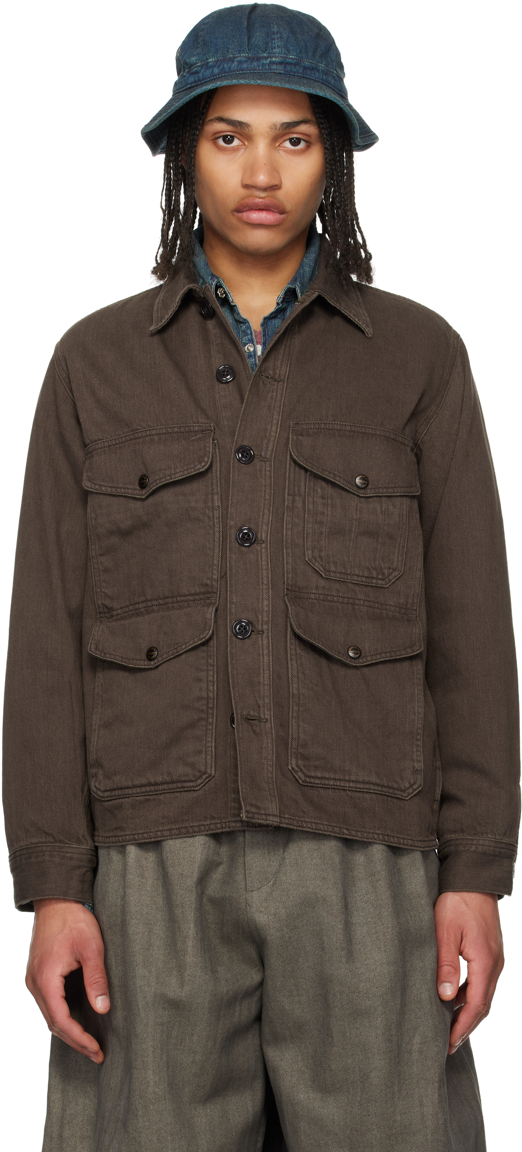 Brown Elmore Cruiser Denim Overshirt