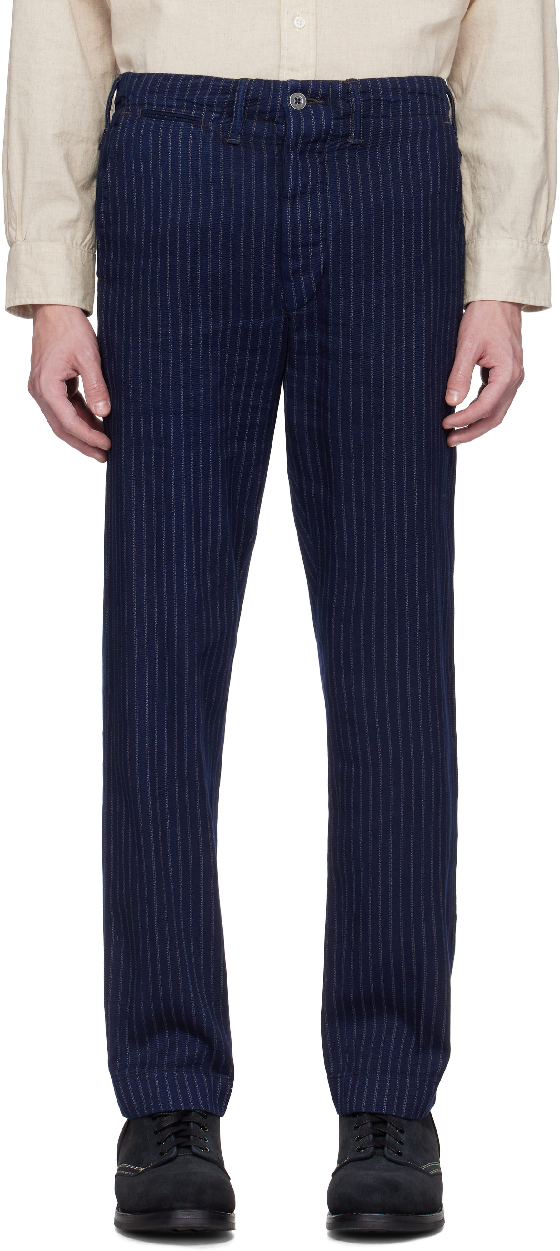 RRL Navy ウール　トラウザーズ　W34 L32 RRL等の通販サイト【RHYTHM】 RRL(ダブルアールエル) NON-WASH
