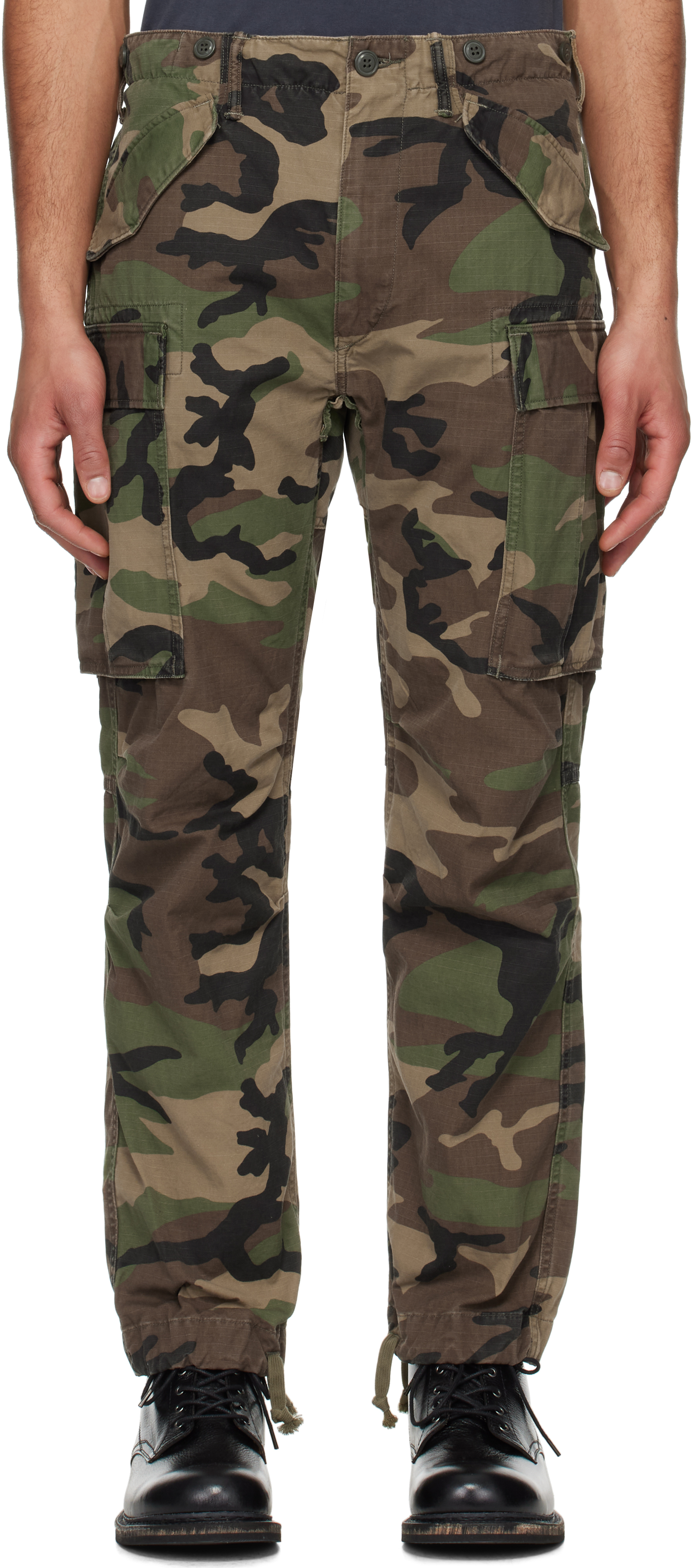 Khaki Regiment Camo Ripstop Cargo Pants
